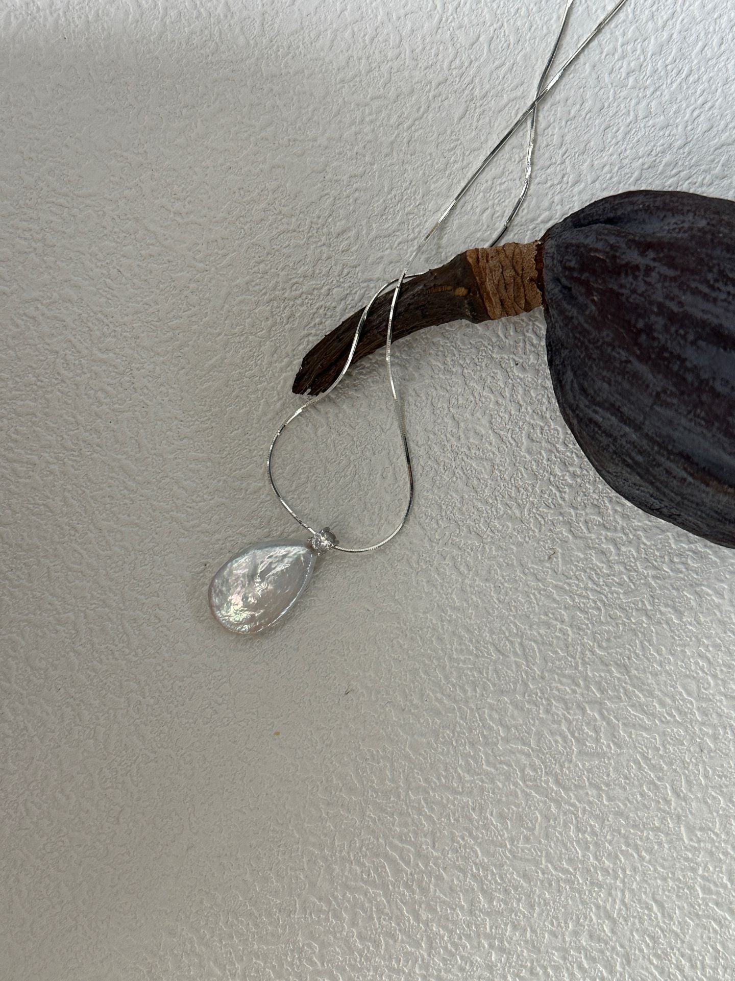 Large Teardrop Pearl Necklace