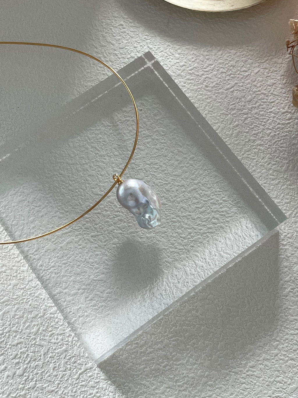 Gold Vermeil Large Baroque Pearl Choker