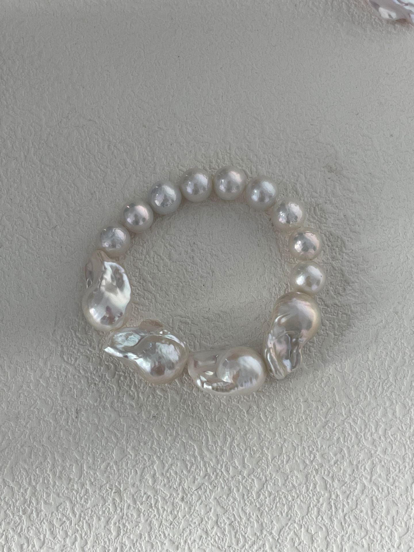 Large Baroque Pearl Beaded Bracelet