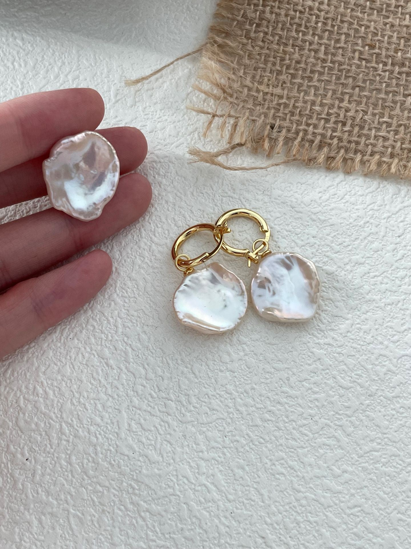 Petal-Shaped Baroque Pearl Ring
