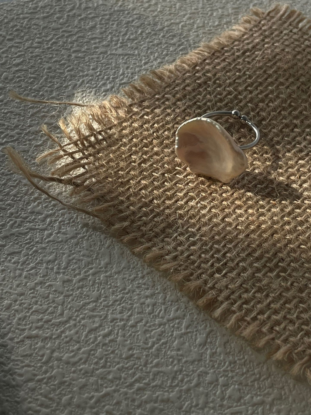 Petal-Shaped Baroque Pearl Ring