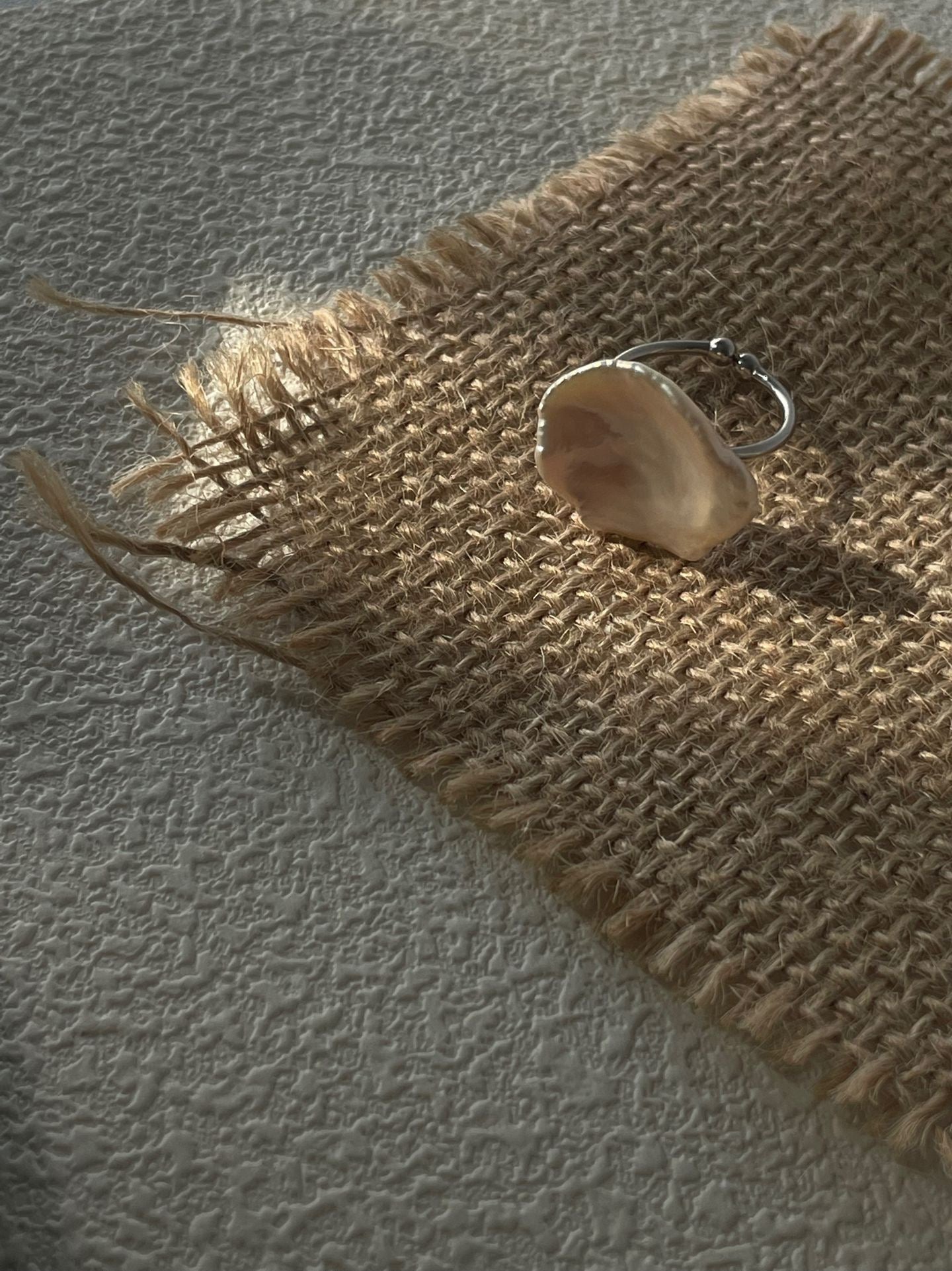 Petal-Shaped Baroque Pearl Ring
