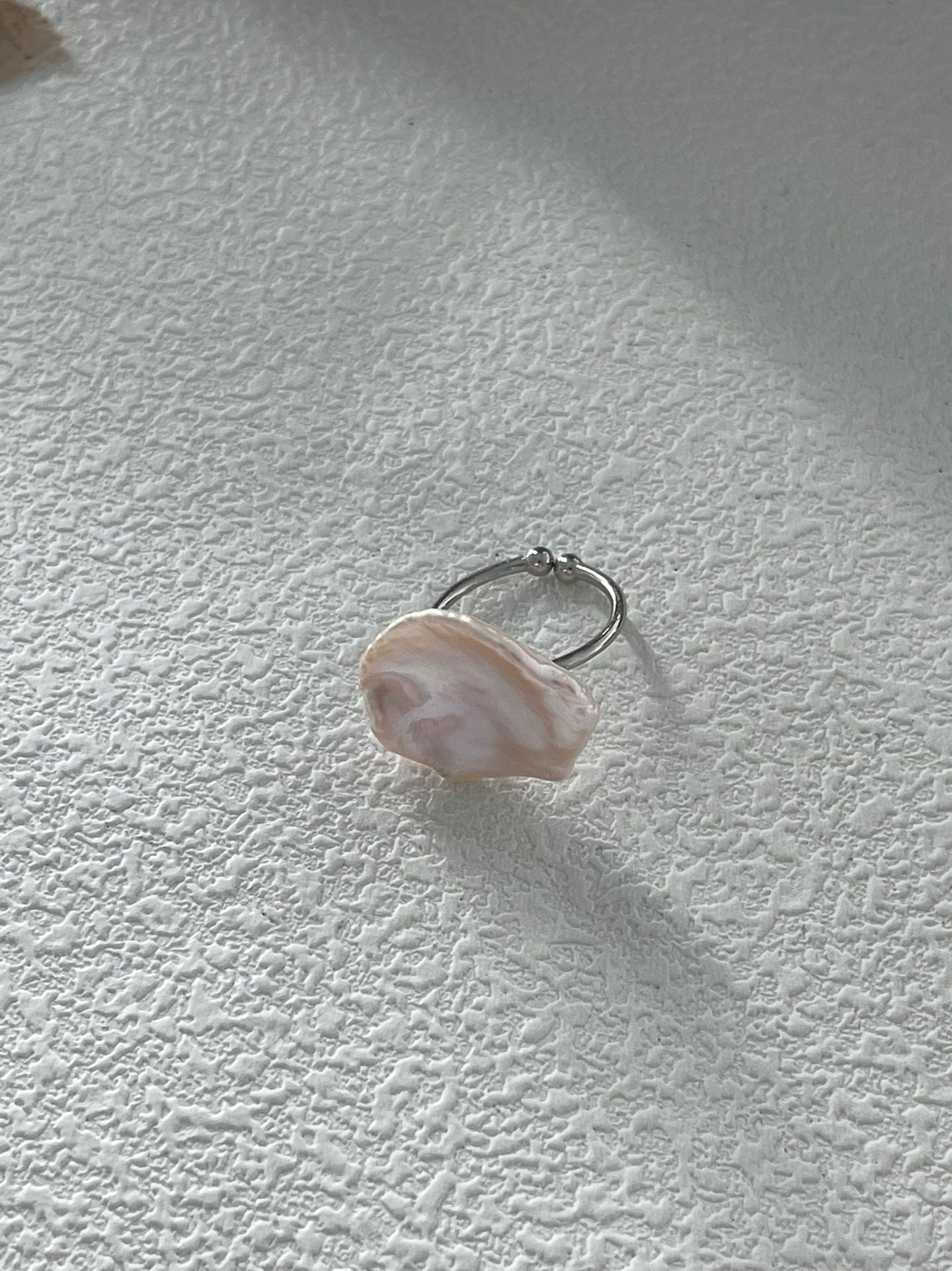 Petal-Shaped Baroque Pearl Ring