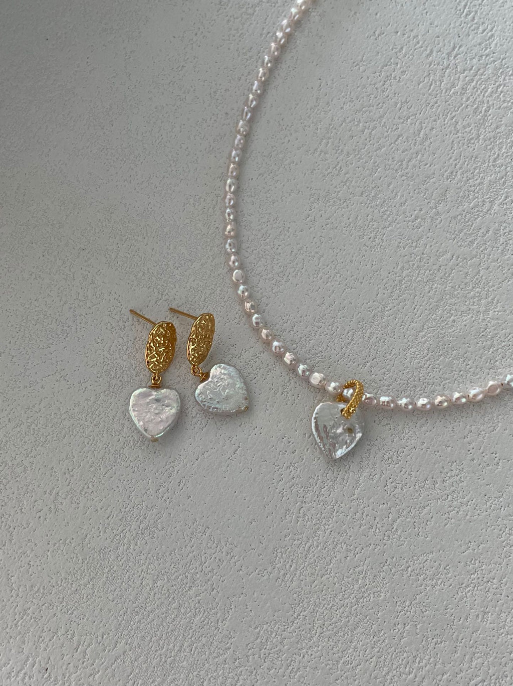 Pink Heart Baroque Pearl Necklace