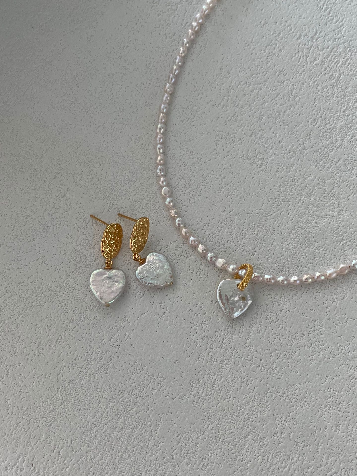 Pink Heart Baroque Pearl Necklace