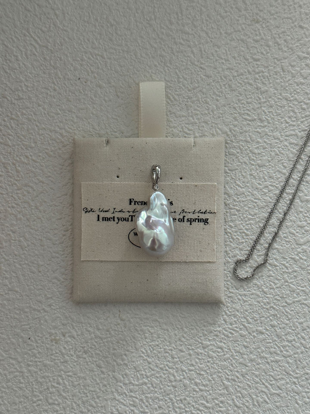 Large Baroque Pearl Pendant & Necklace Set