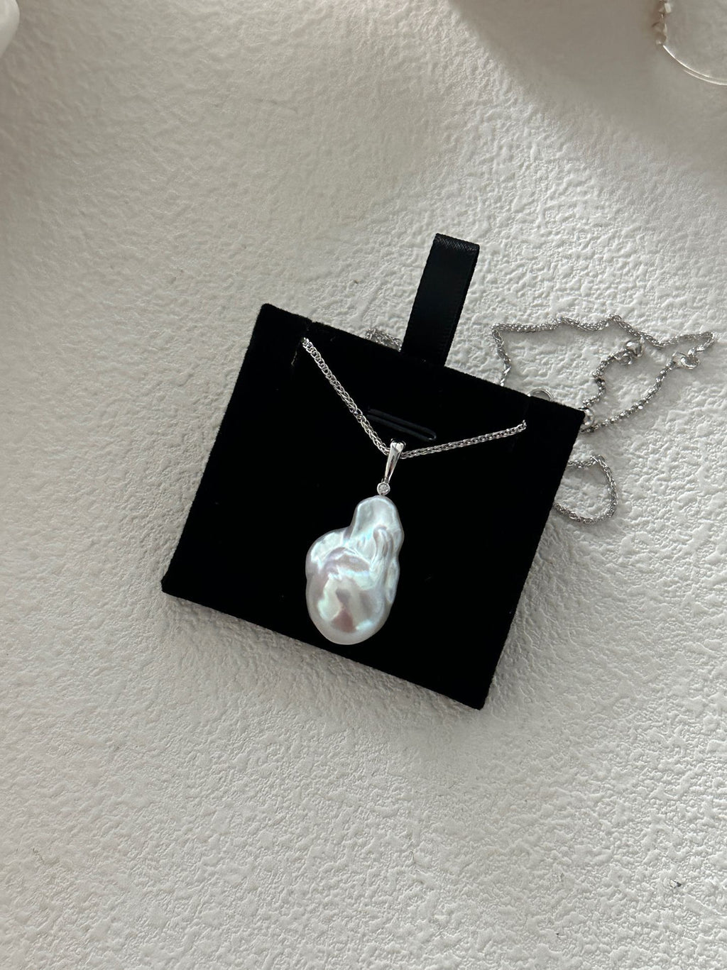 Large Baroque Pearl Pendant & Necklace Set