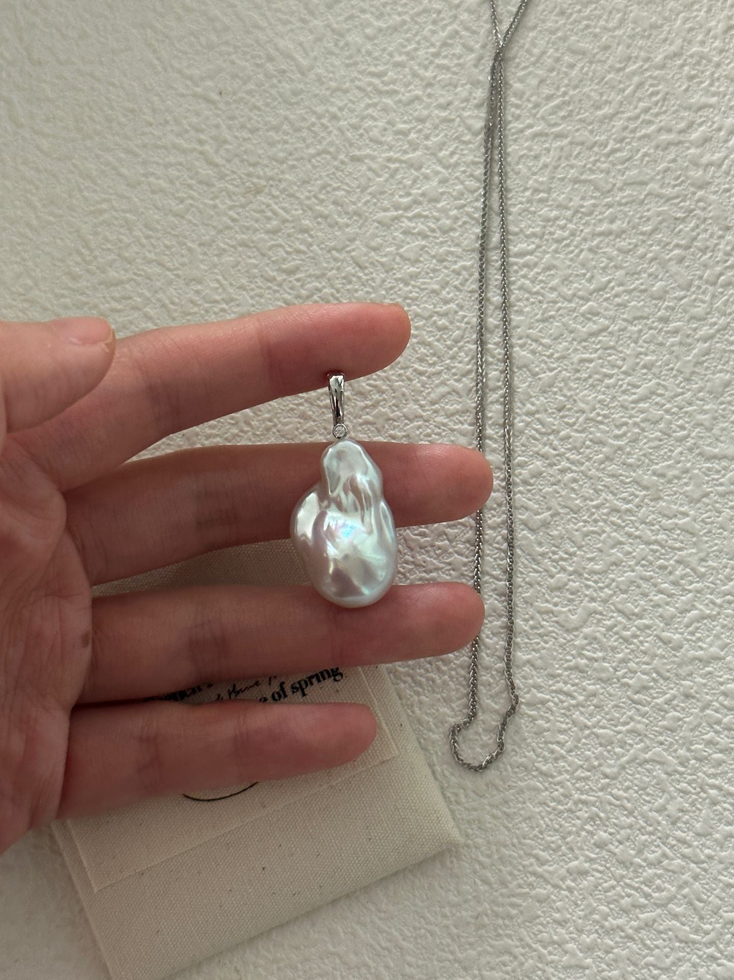 Large Baroque Pearl Pendant & Necklace Set