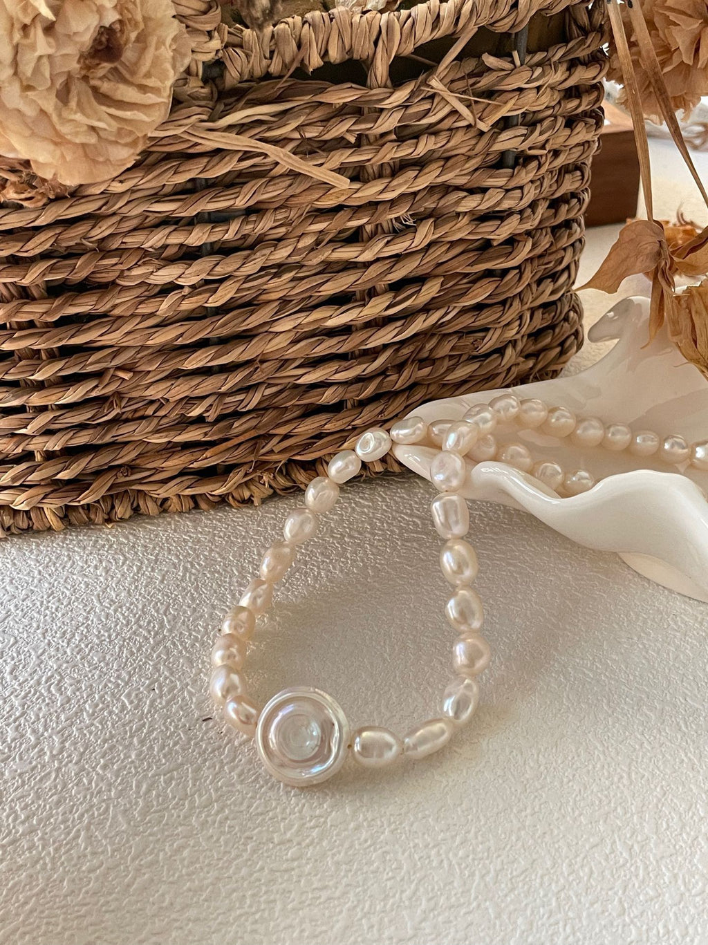 Vintage Roman Pearl Necklace