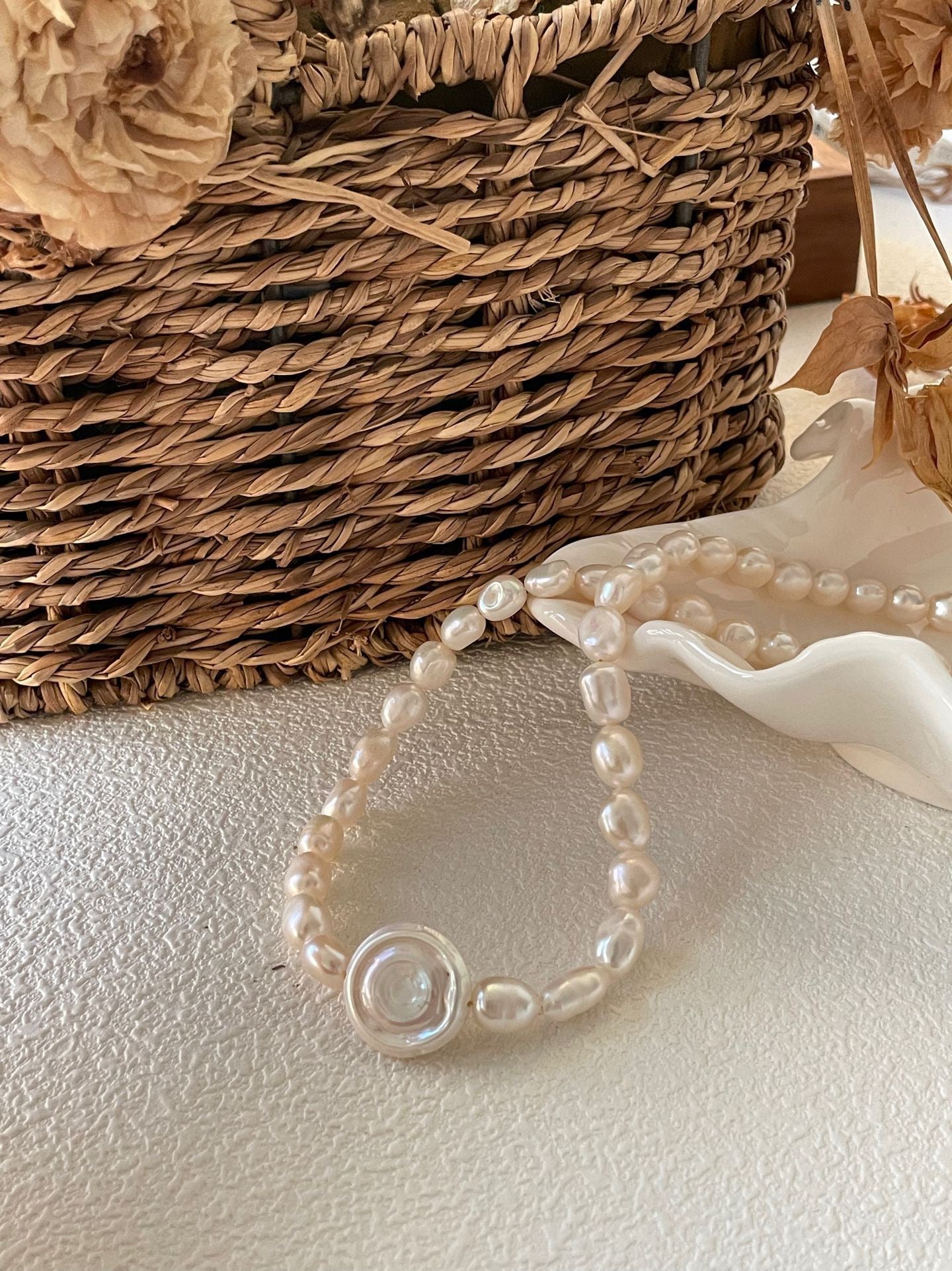 Vintage Roman Pearl Necklace