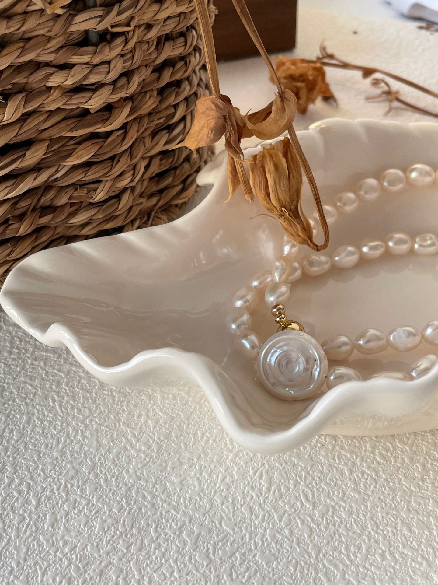 Vintage Roman Pearl Necklace