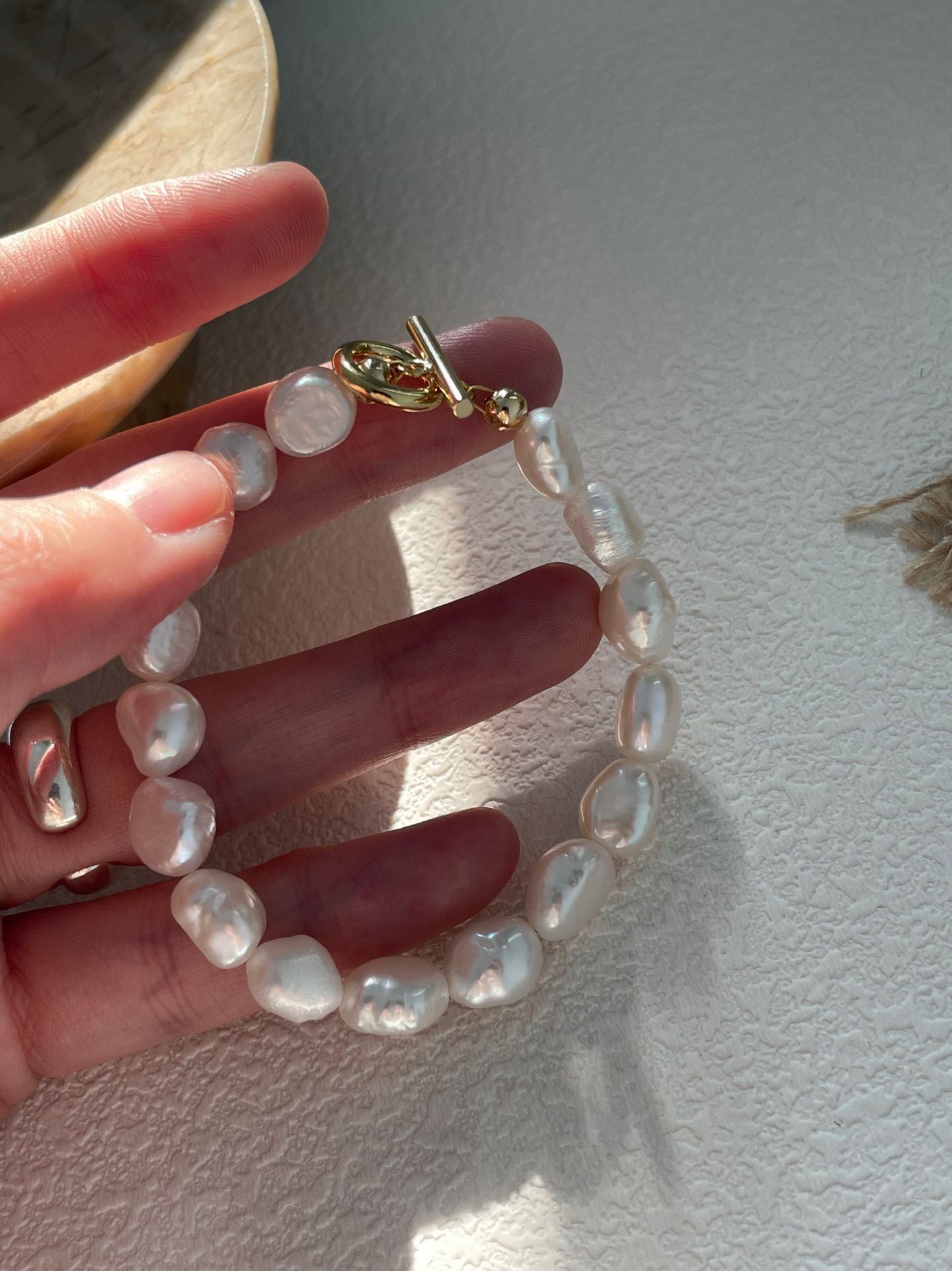 Irregular Baroque Pearl Bracelet