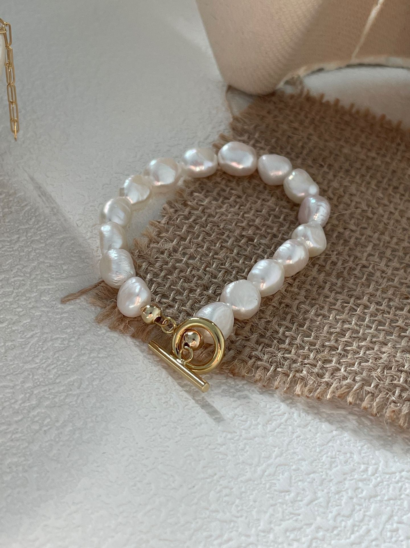 Irregular Baroque Pearl Bracelet