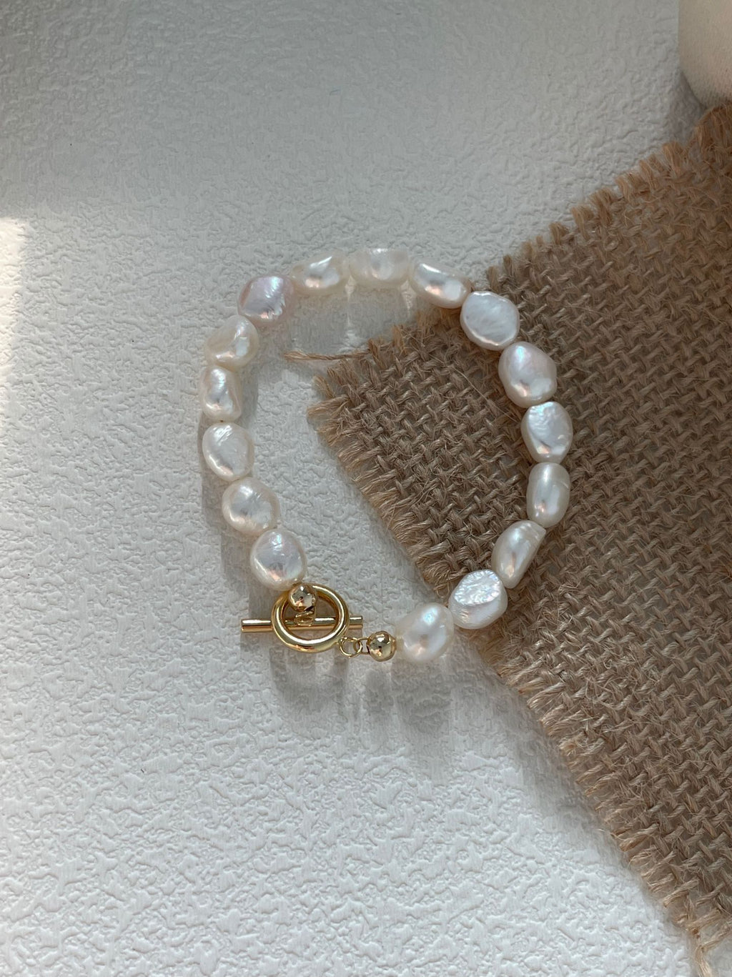 Irregular Baroque Pearl Bracelet