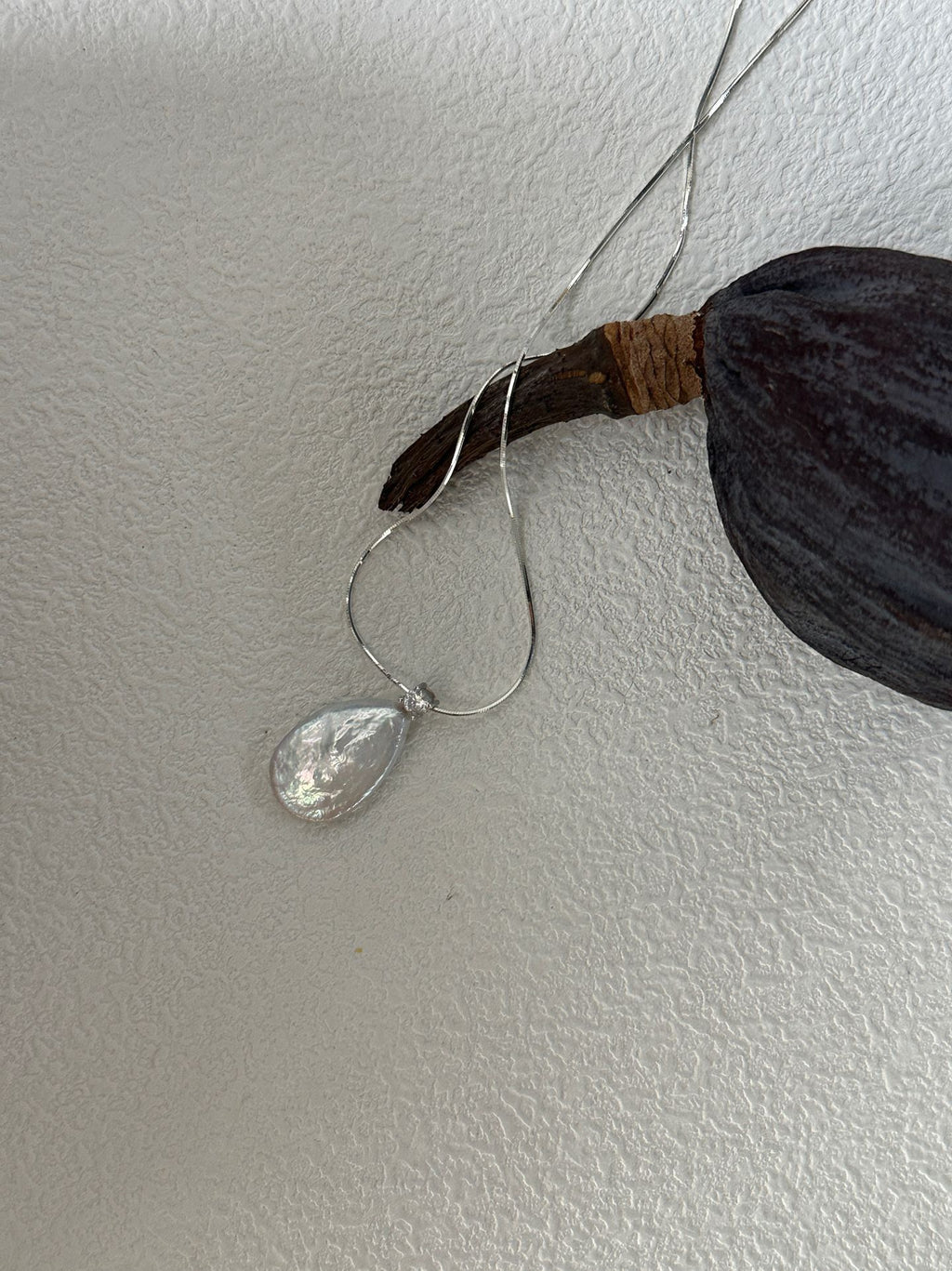 Large Teardrop Pearl Necklace