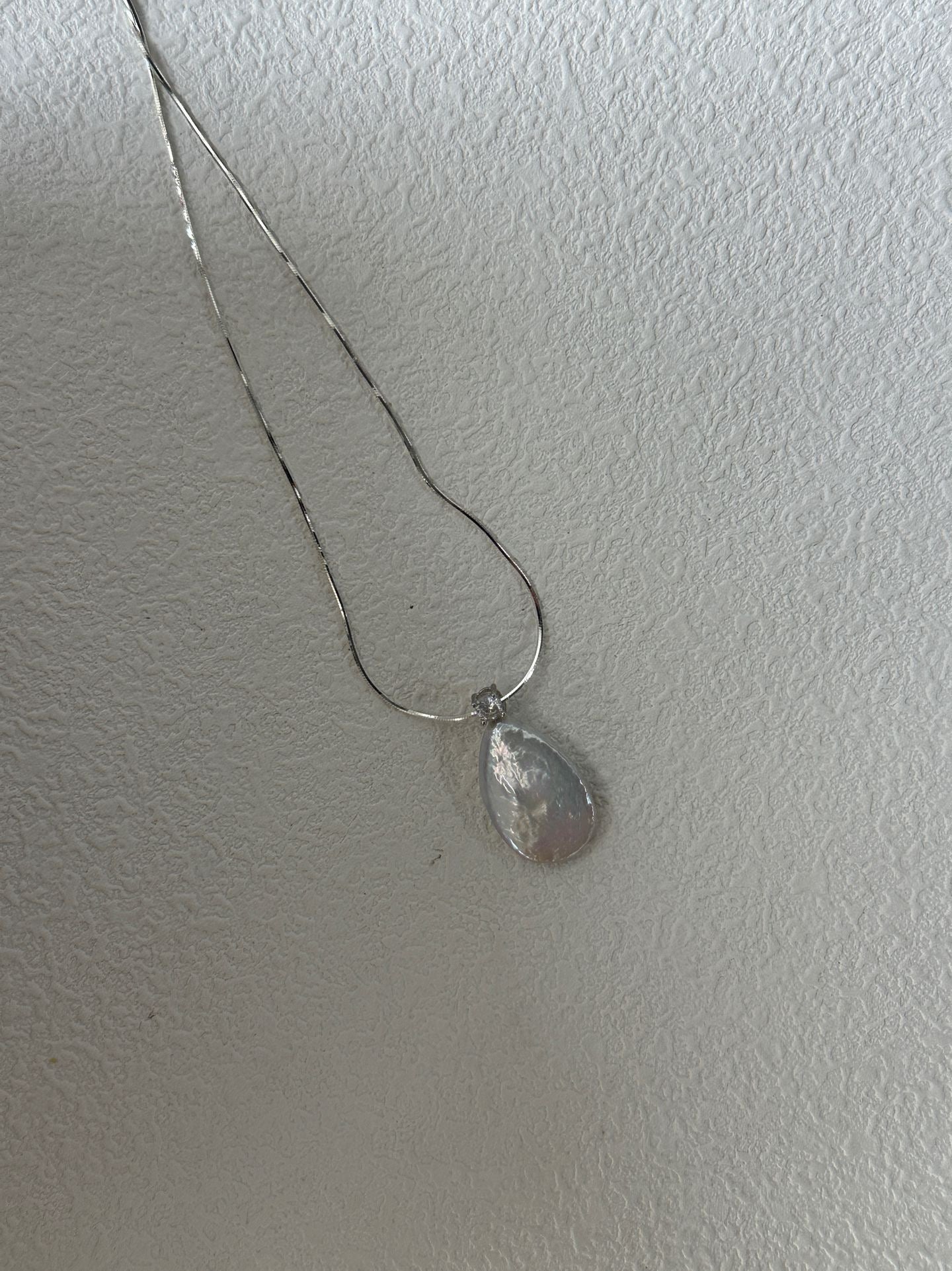 Large Teardrop Pearl Necklace
