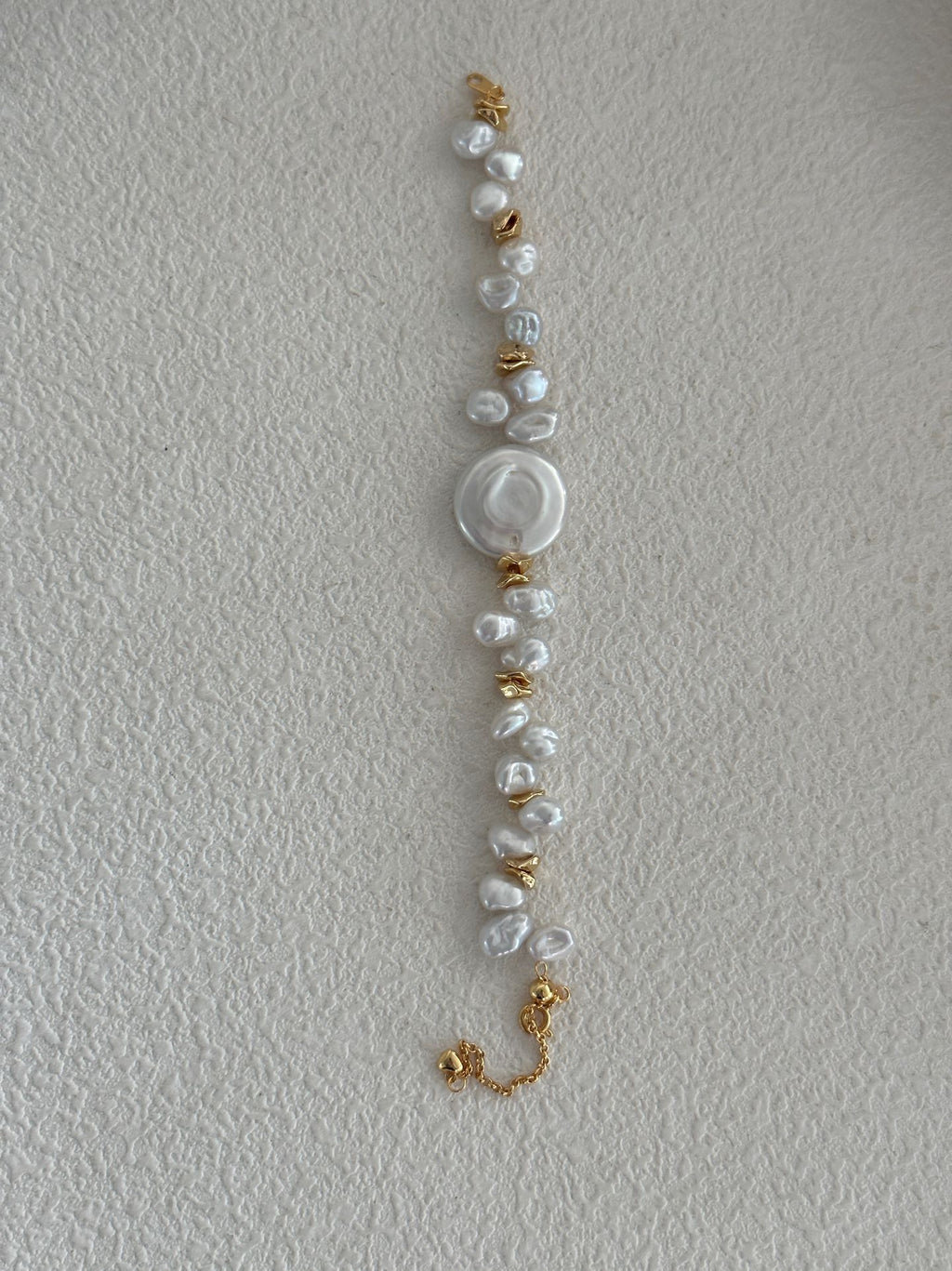 Round Keshi Pearl Bracelet