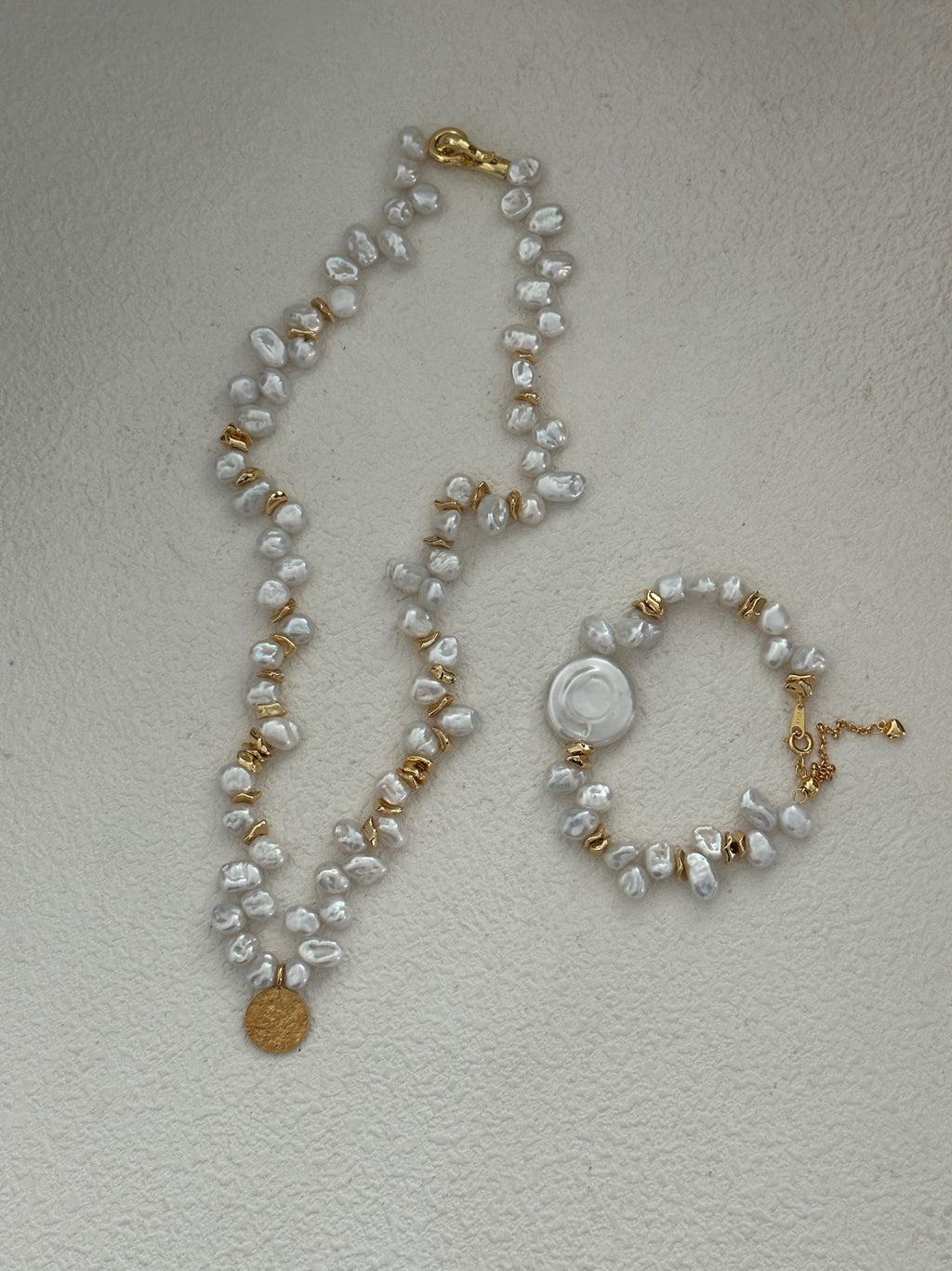 Round Keshi Pearl Bracelet