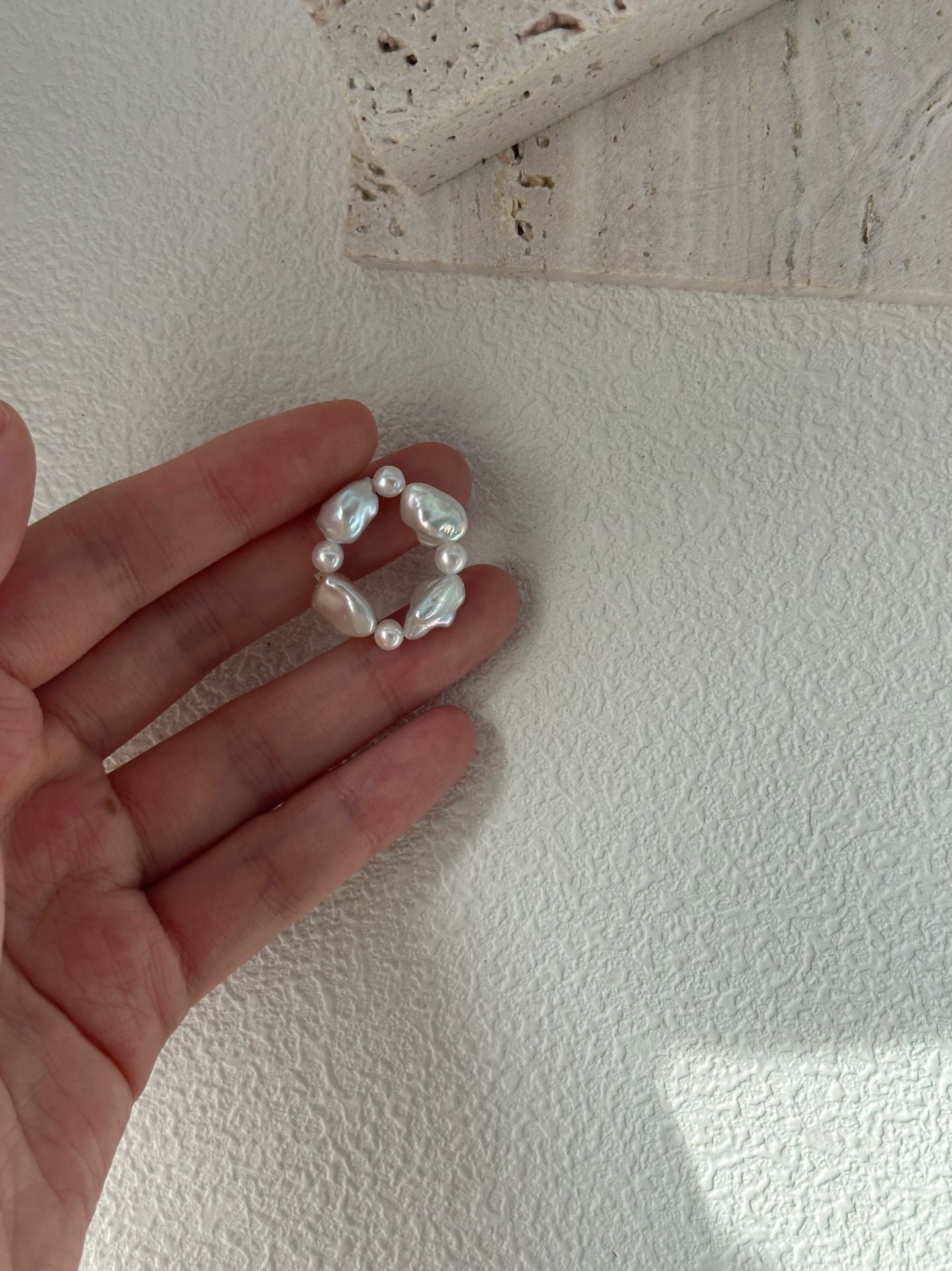 Sun & Moon Pearl Ring