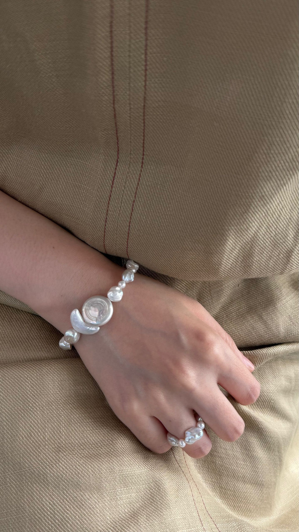 Sun & Moon Pearl Ring