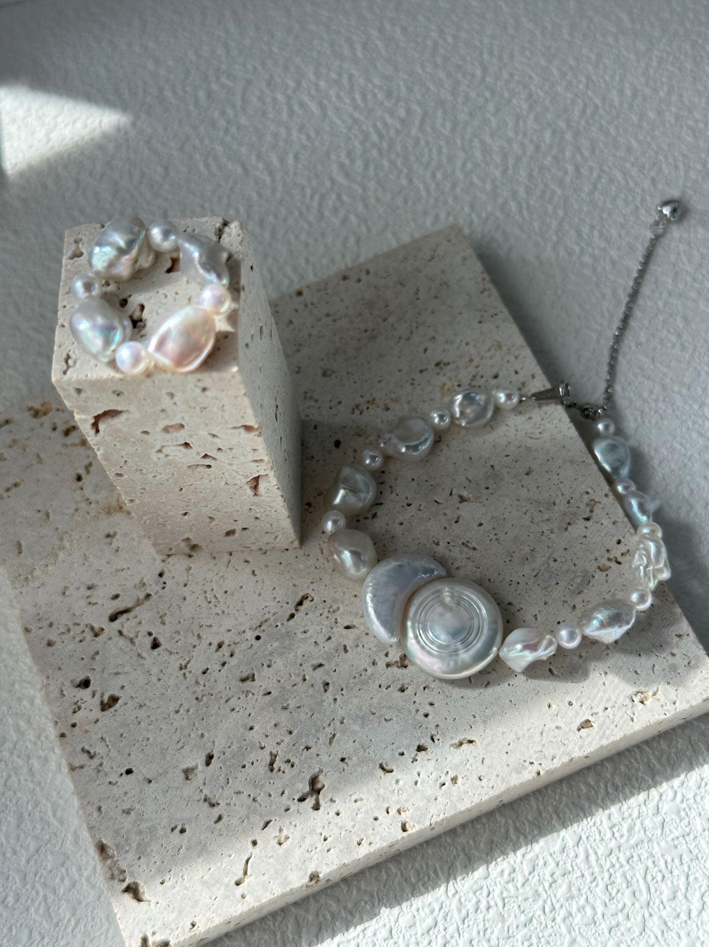 Sun & Moon Pearl Ring