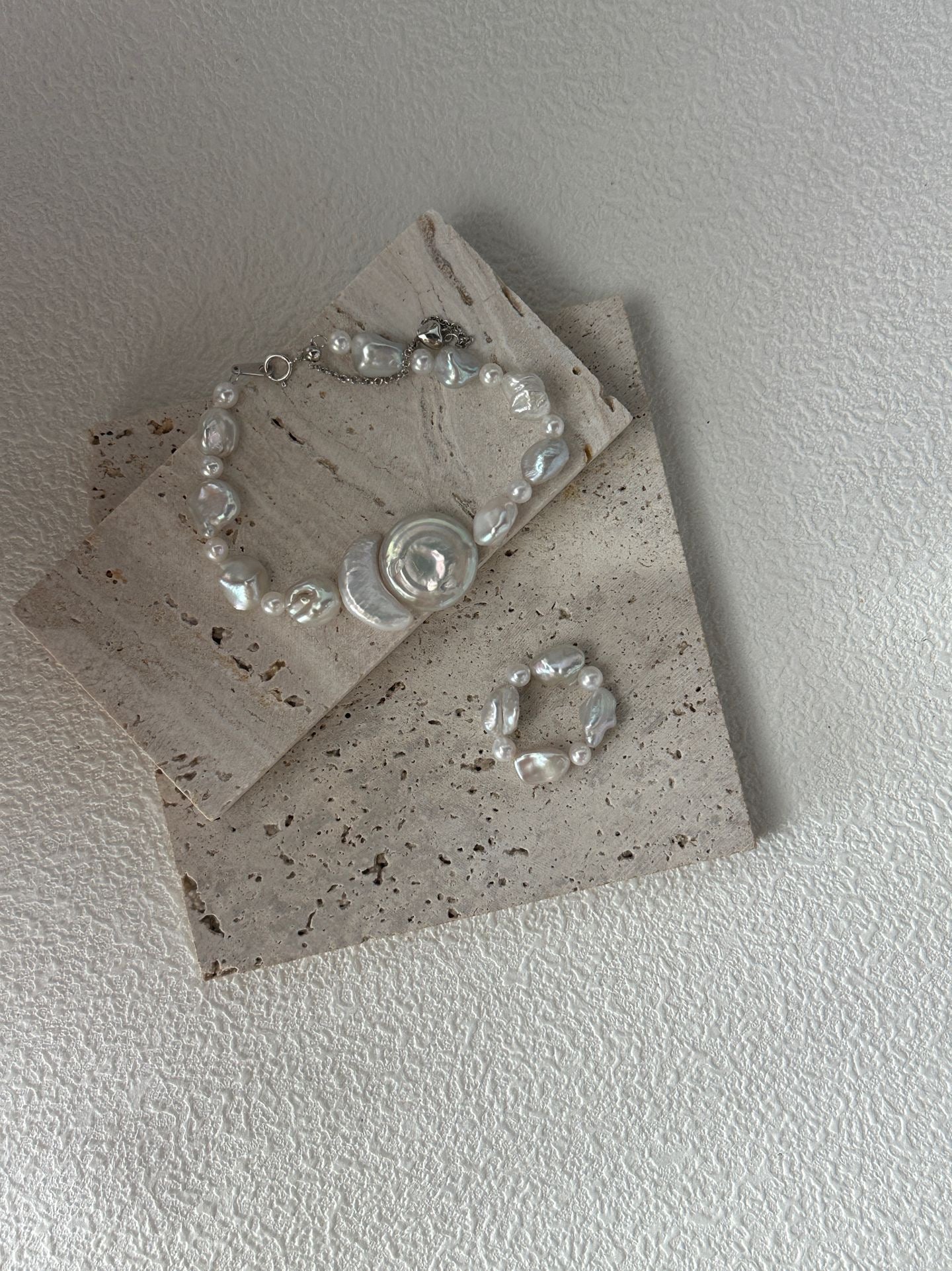 Sun & Moon Pearl Ring