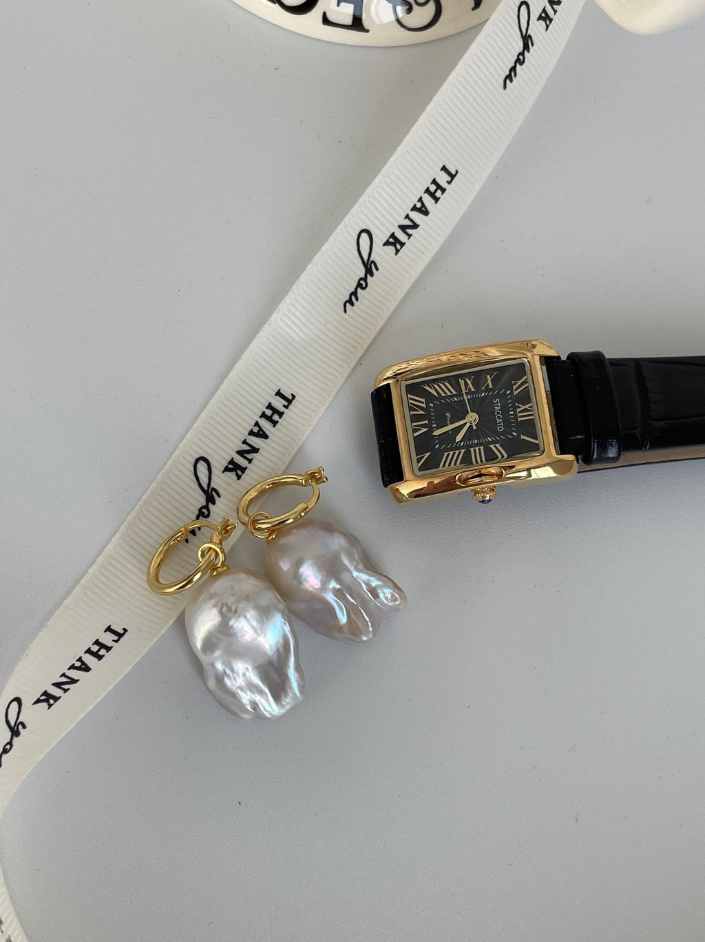 Large Baroque Pearl Drop Earrings