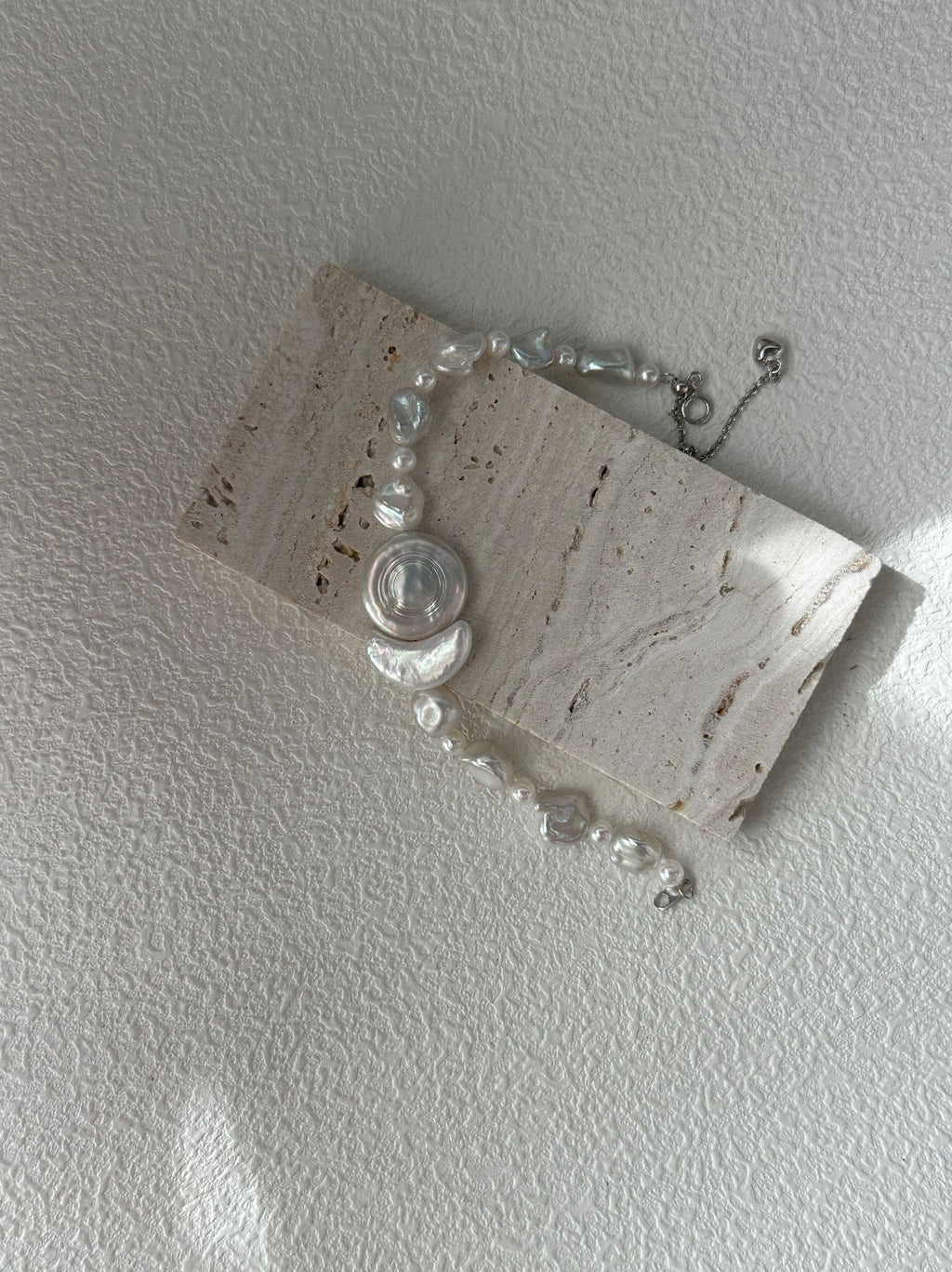 Sun & Moon Baroque Pearl Bracelet