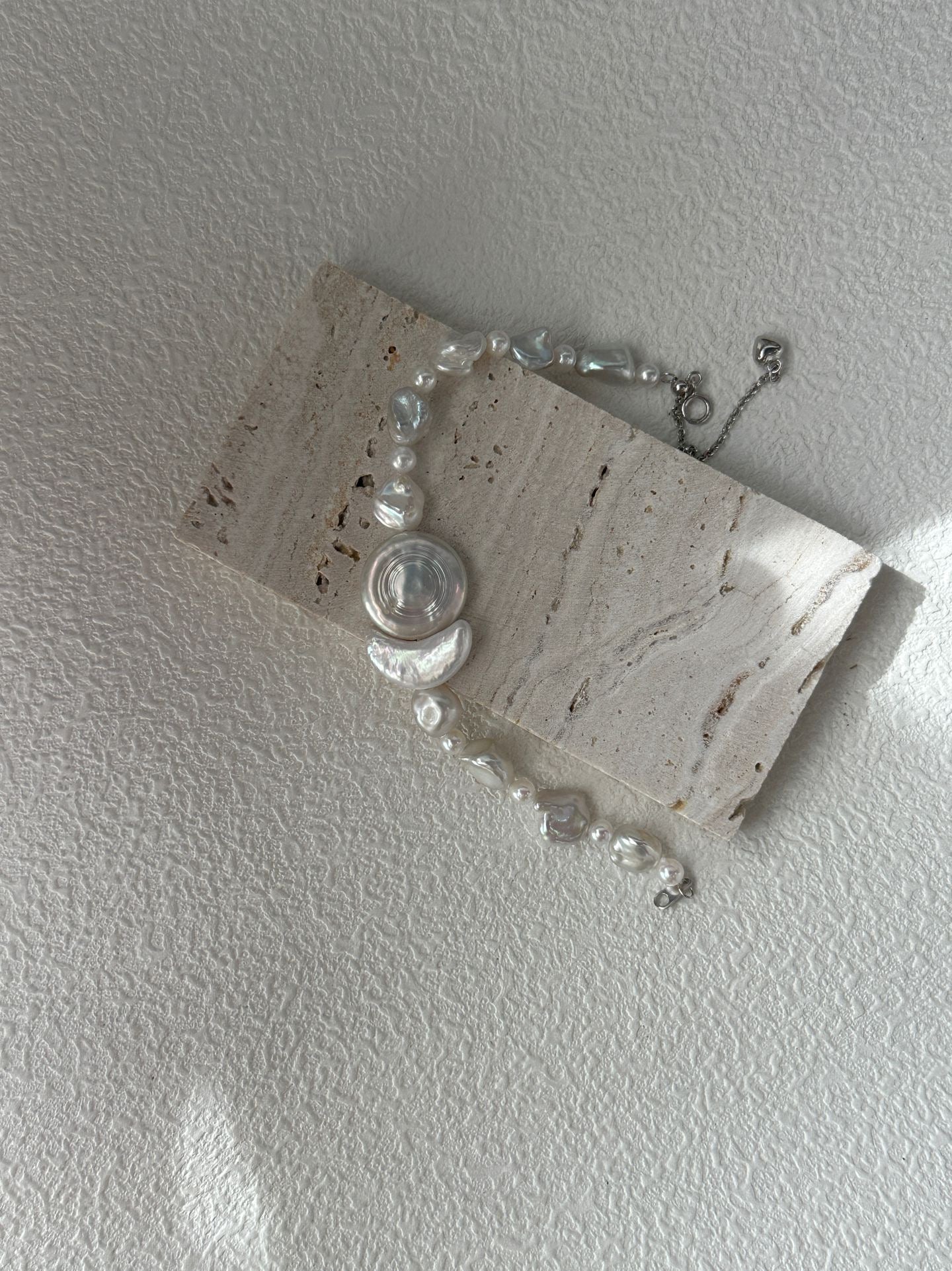 Sun & Moon Baroque Pearl Bracelet