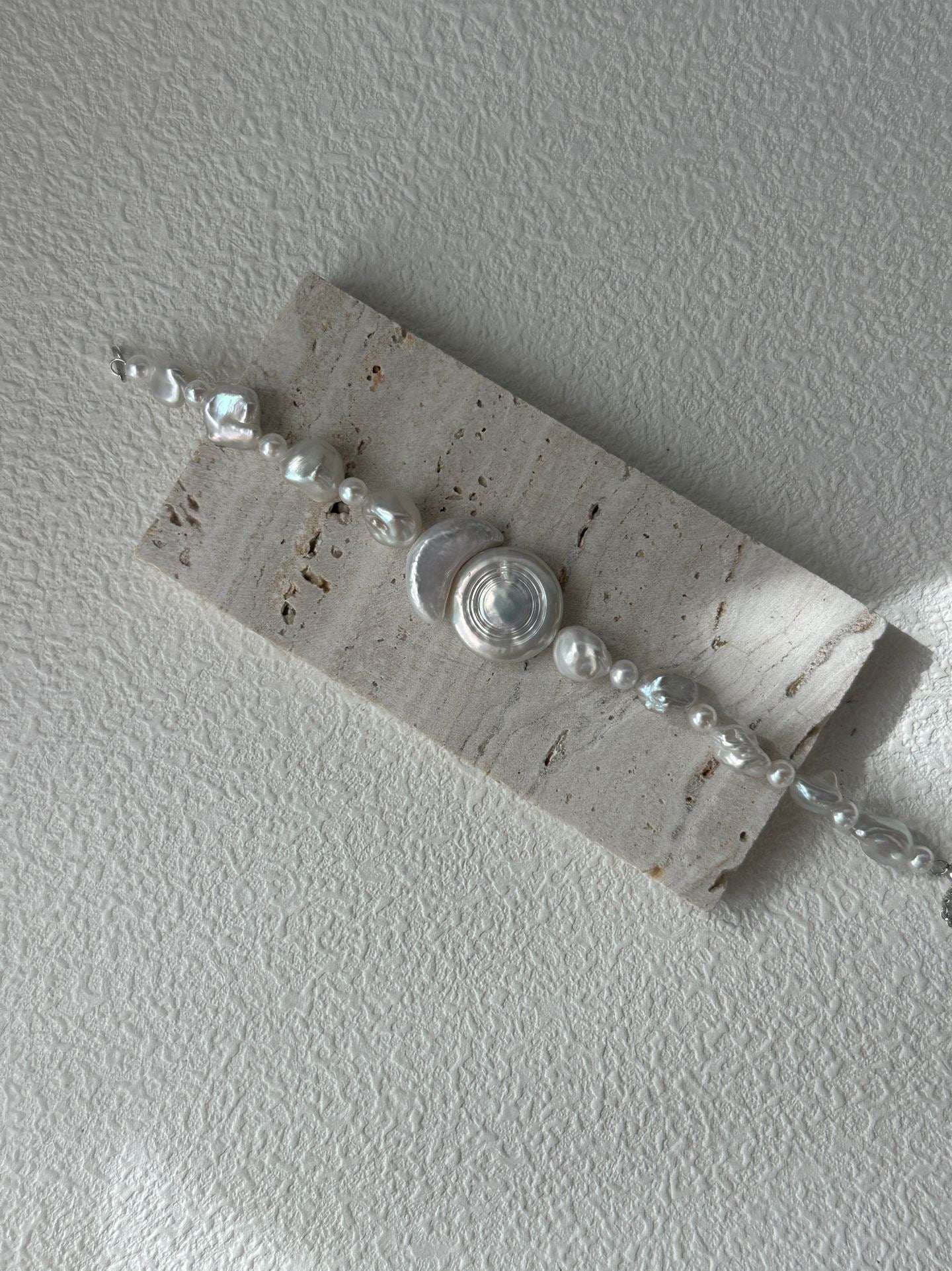 Sun & Moon Baroque Pearl Bracelet