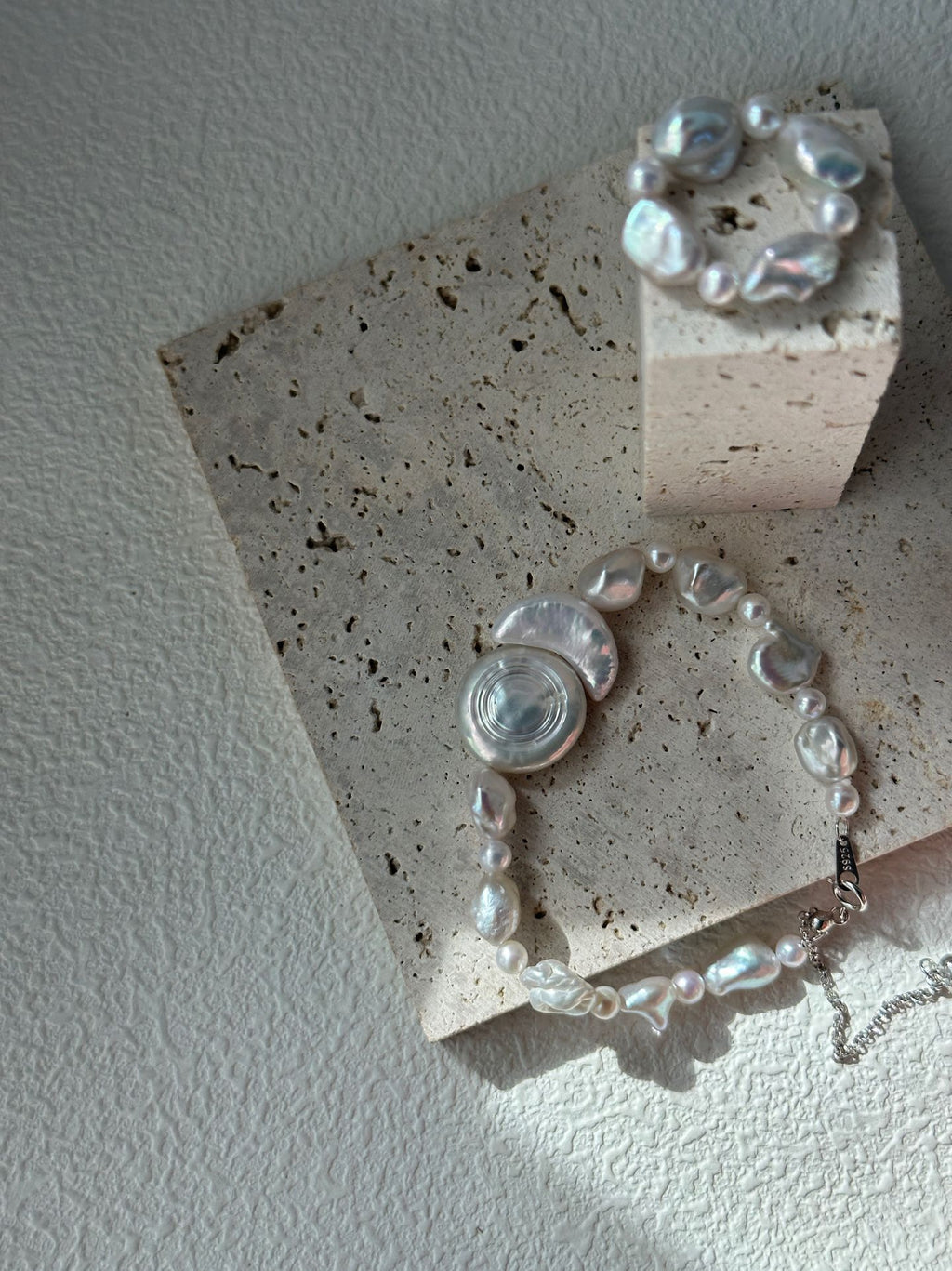 Sun & Moon Baroque Pearl Bracelet