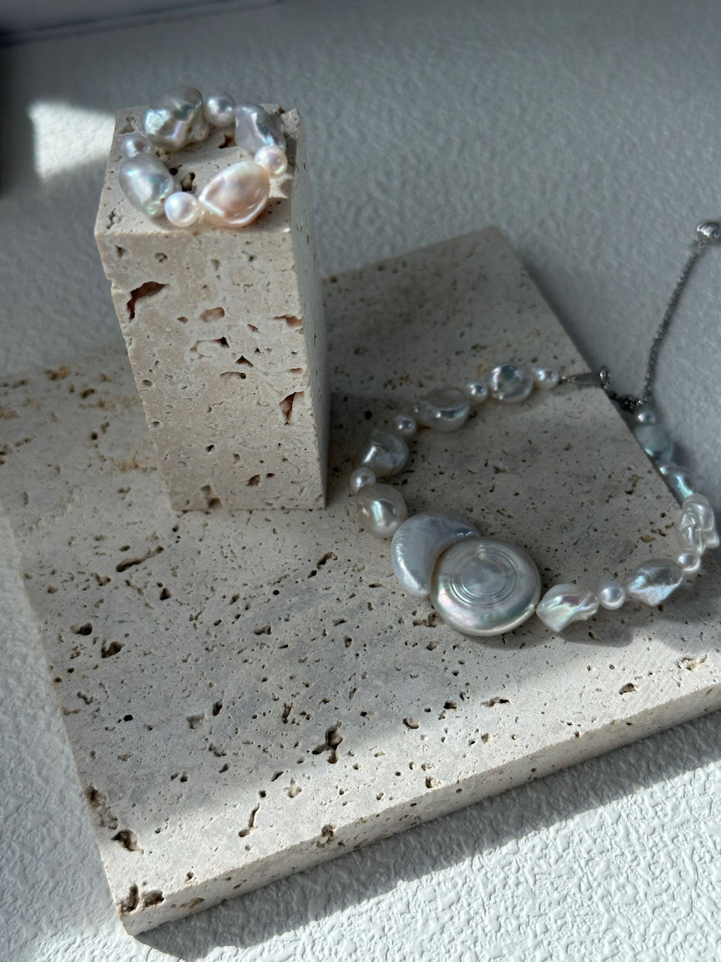 Sun & Moon Baroque Pearl Bracelet