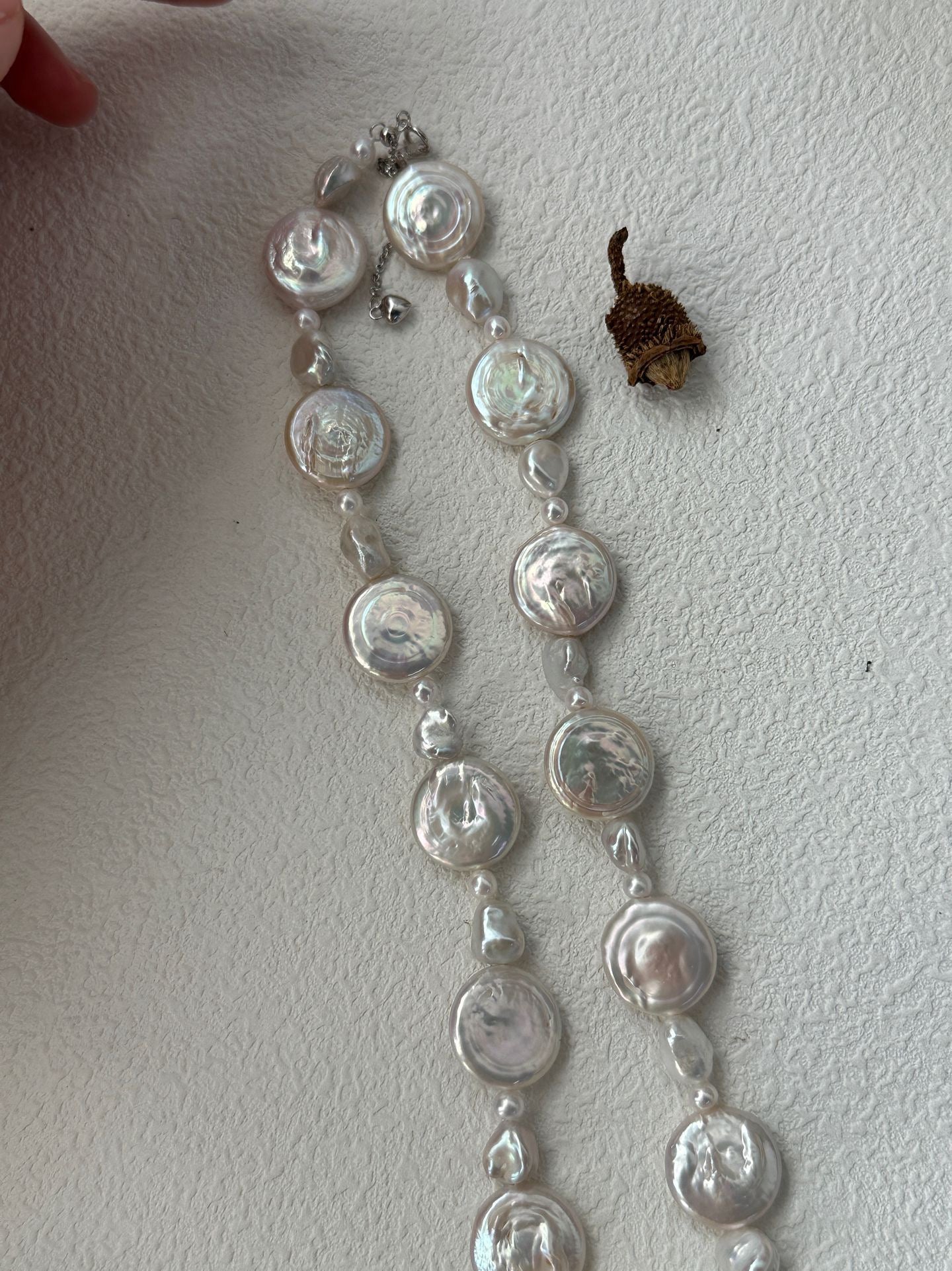 Sun & Moon Coin Pearl Necklace