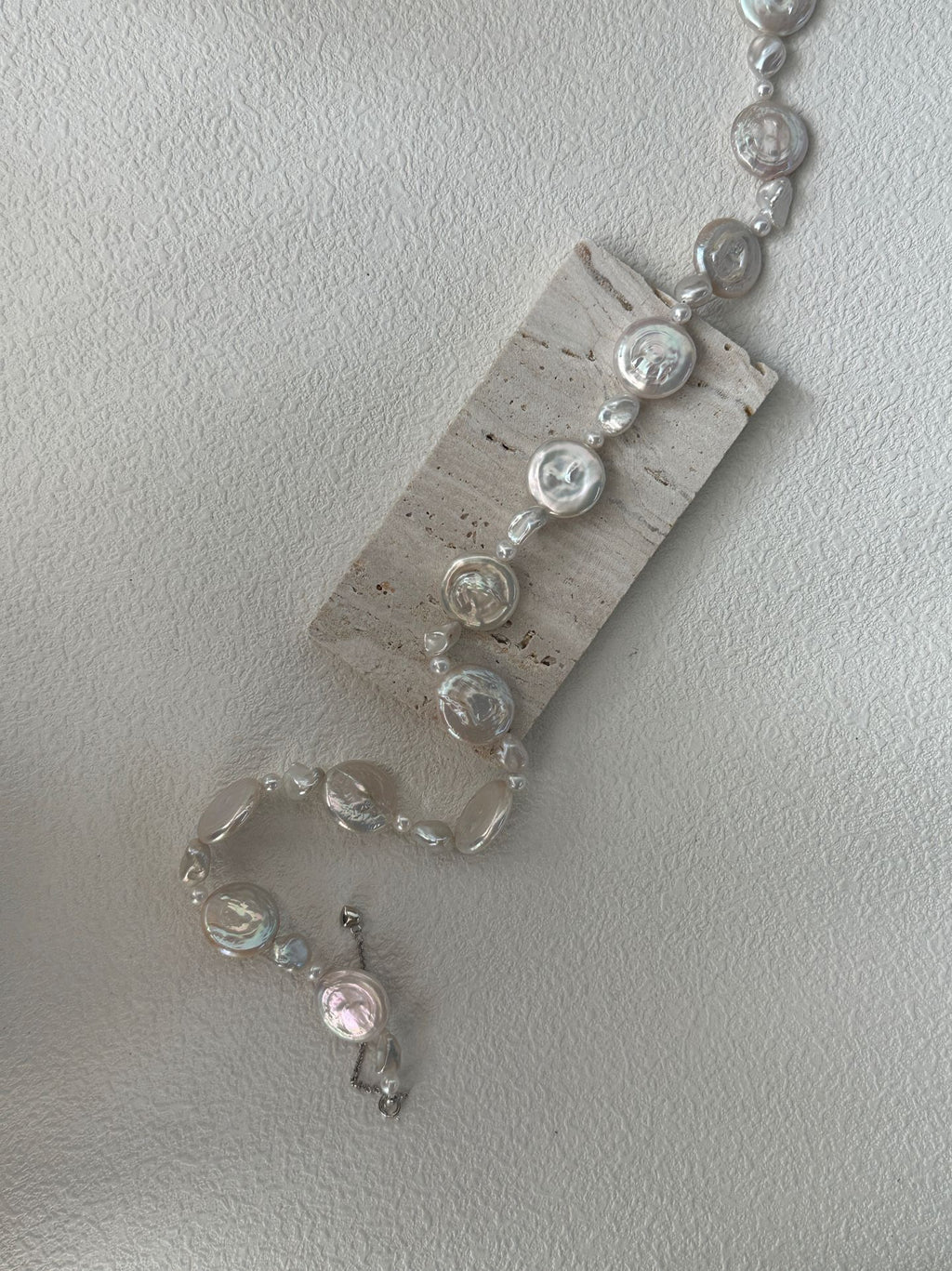 Sun & Moon Coin Pearl Necklace