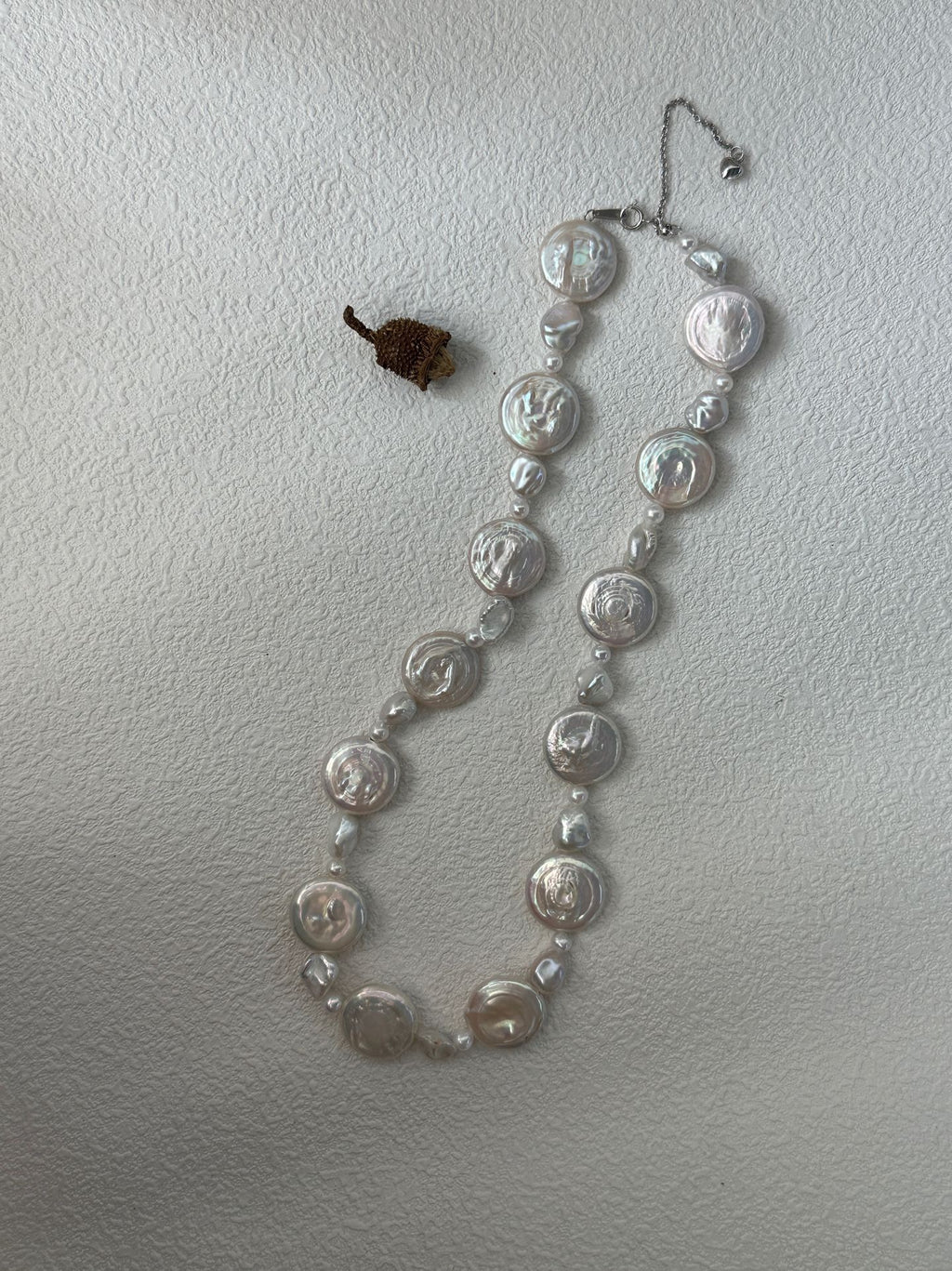 Sun & Moon Coin Pearl Necklace