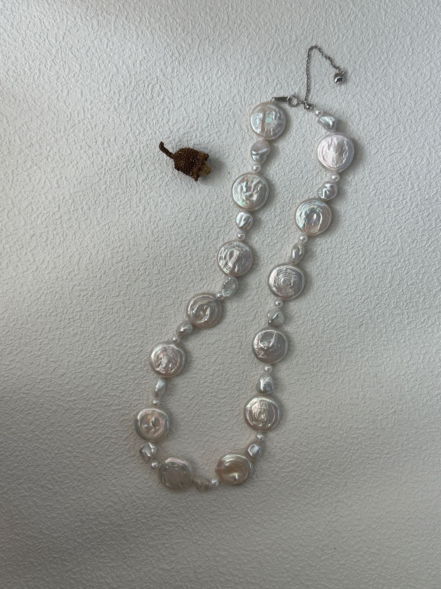 Sun & Moon Coin Pearl Necklace