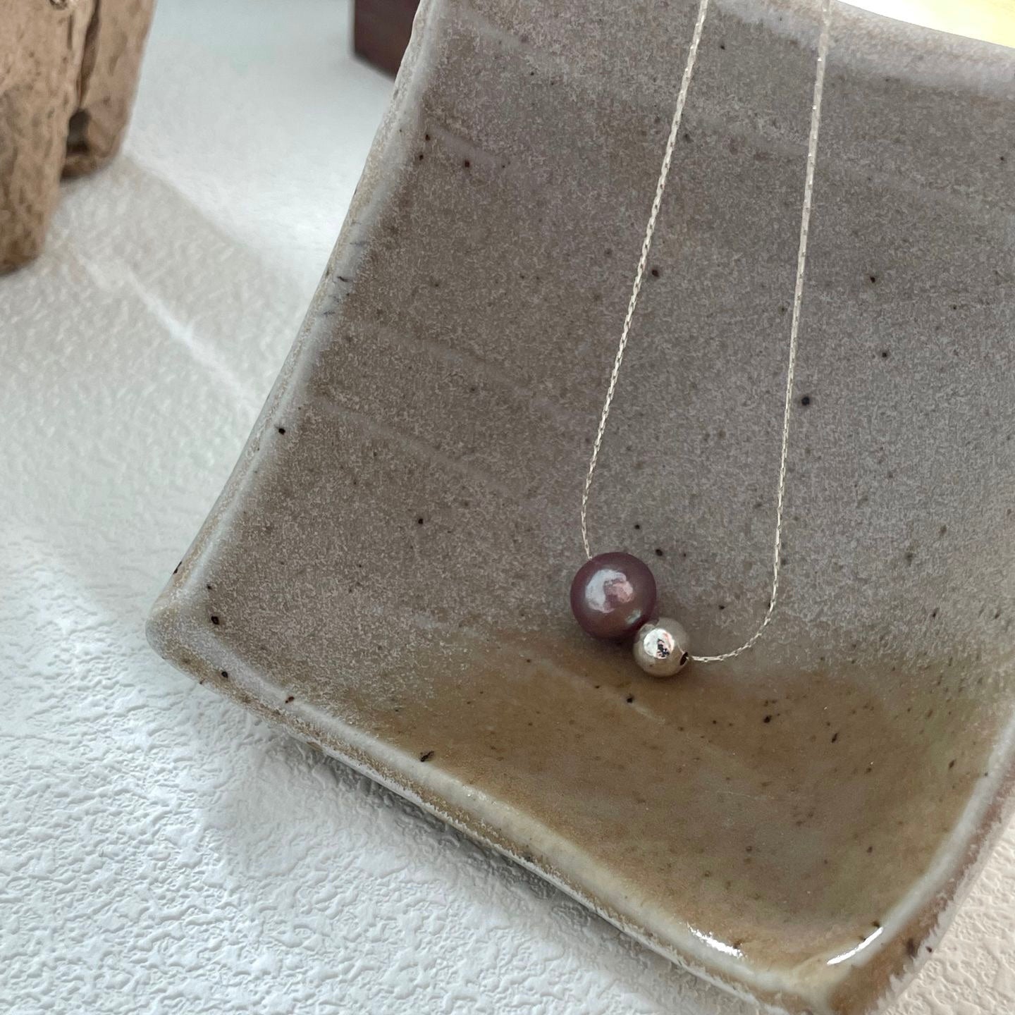 Silver Grape Pearl Necklace