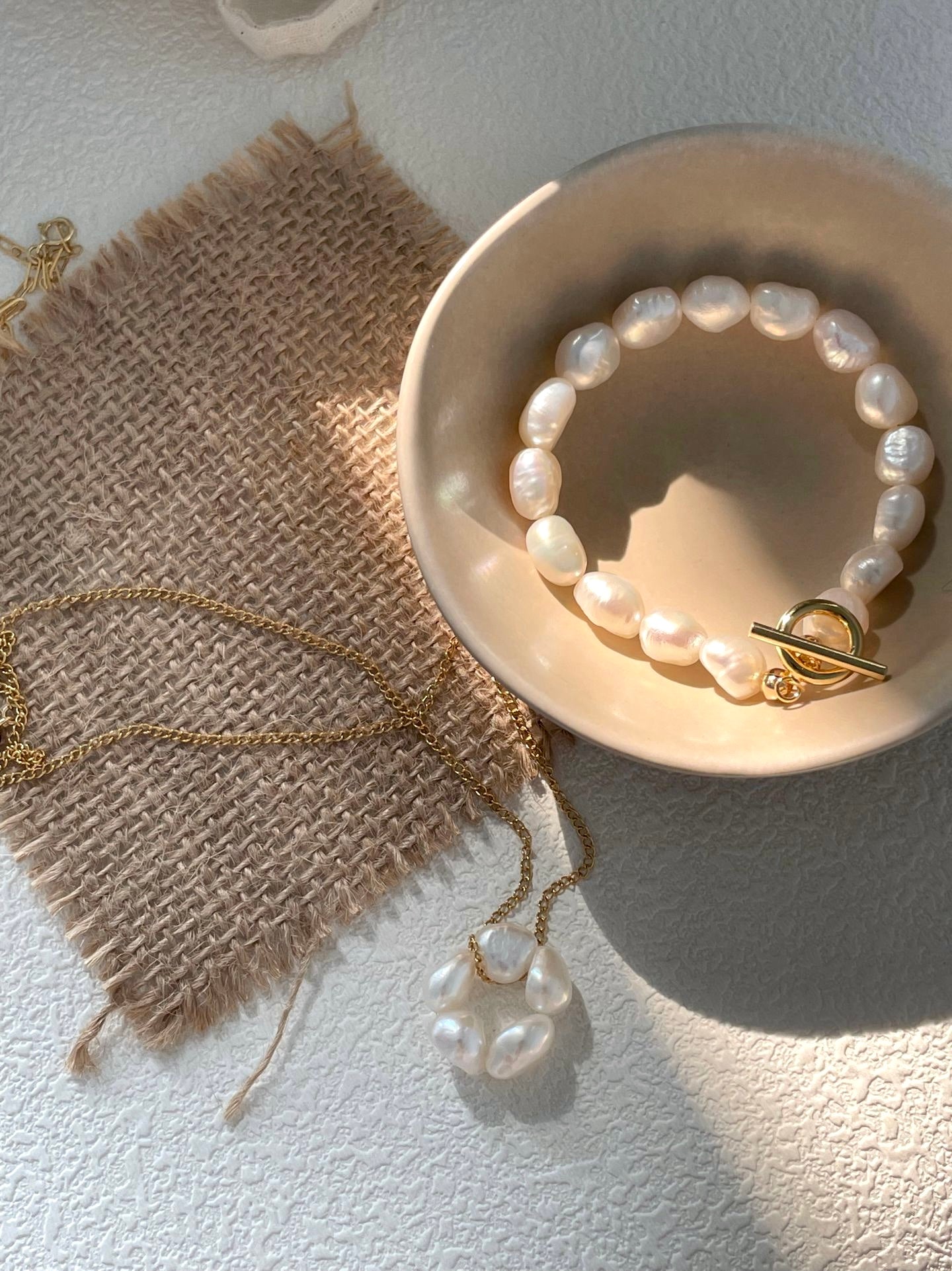 Floral Baroque Pearl Necklace
