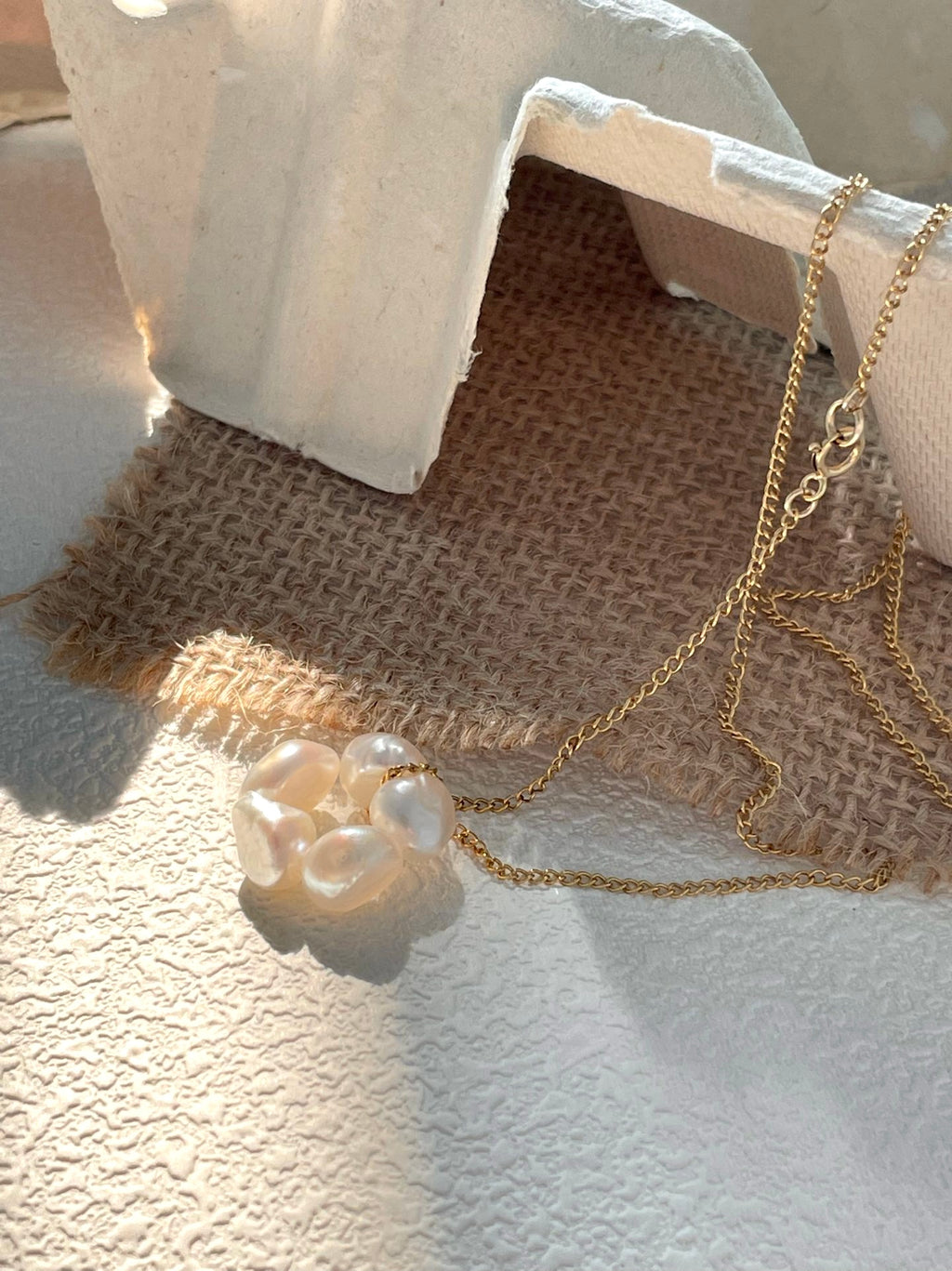 Floral Baroque Pearl Necklace