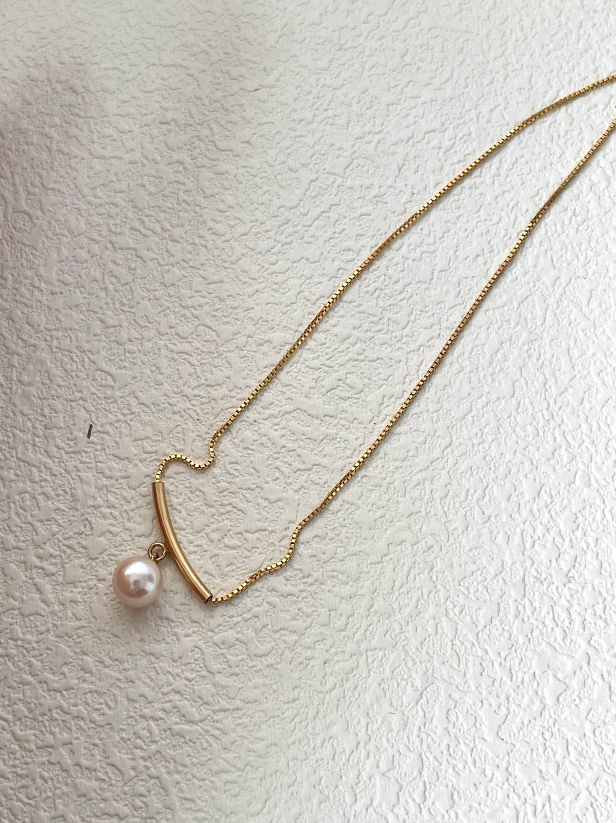 Teardrop Pearl Pendant Necklace