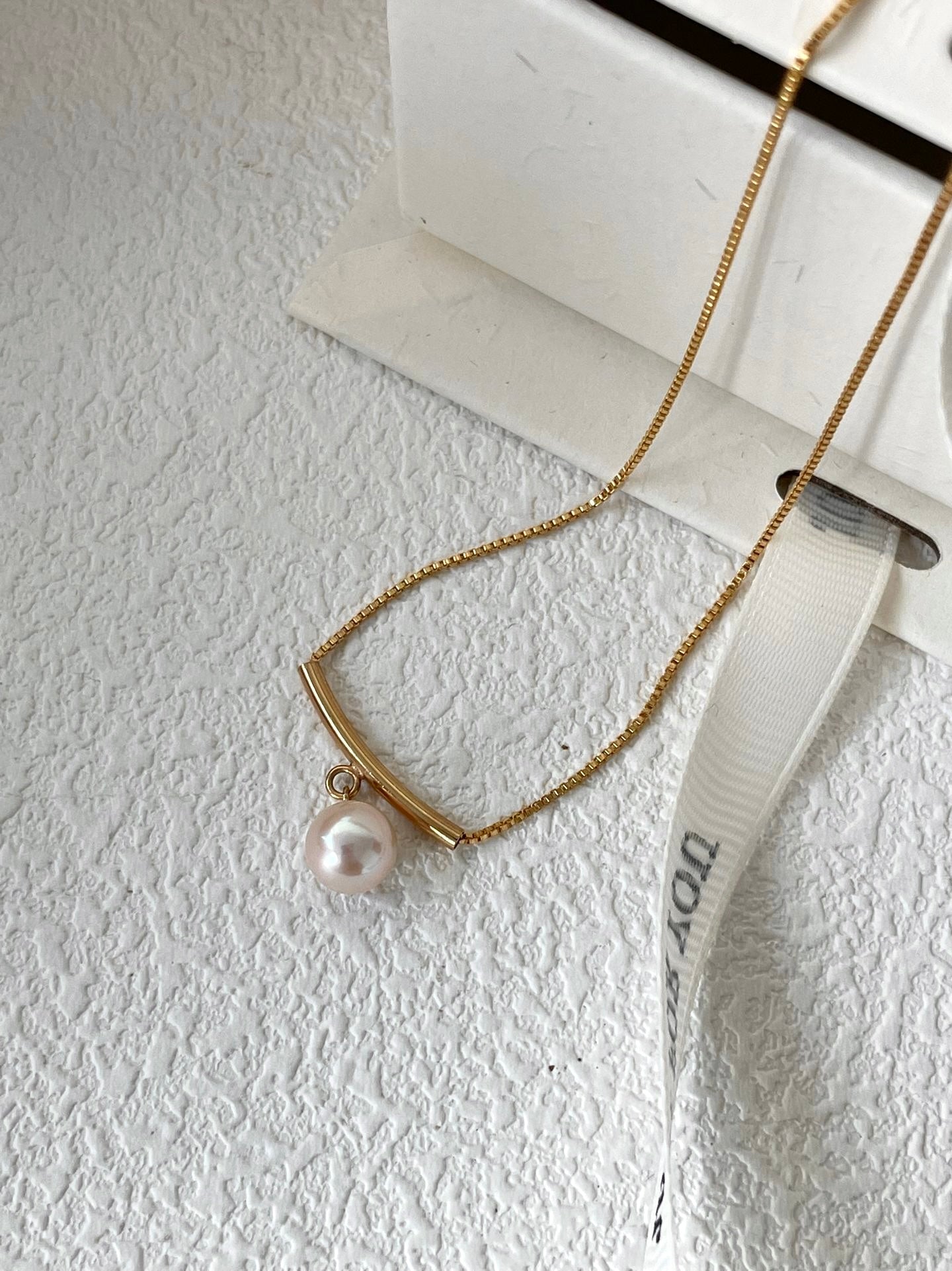 Teardrop Pearl Pendant Necklace