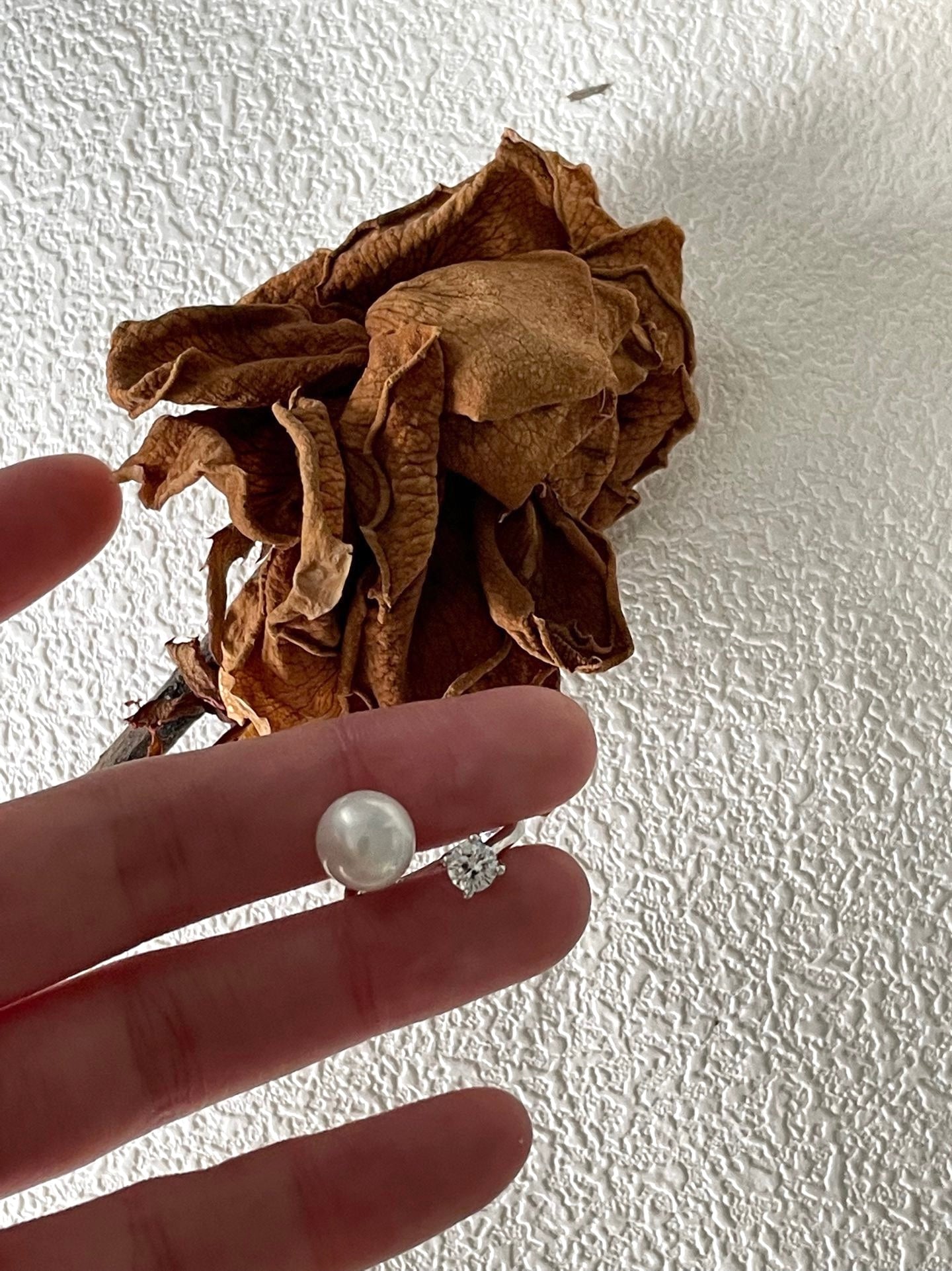 Luna Pearl Open Ring
