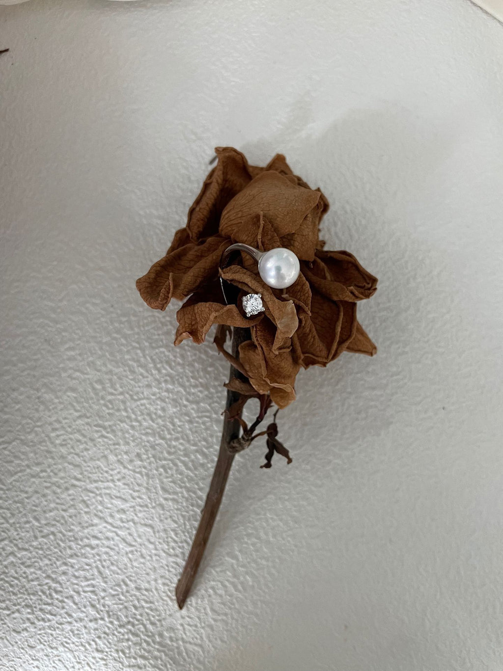 Luna Pearl Open Ring