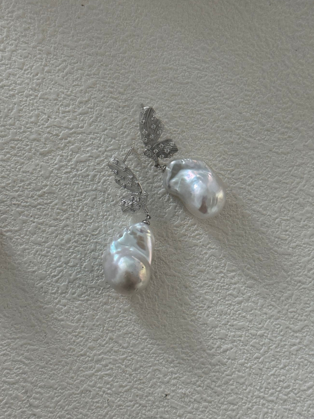 Butterfly Baroque Pearl Earrings