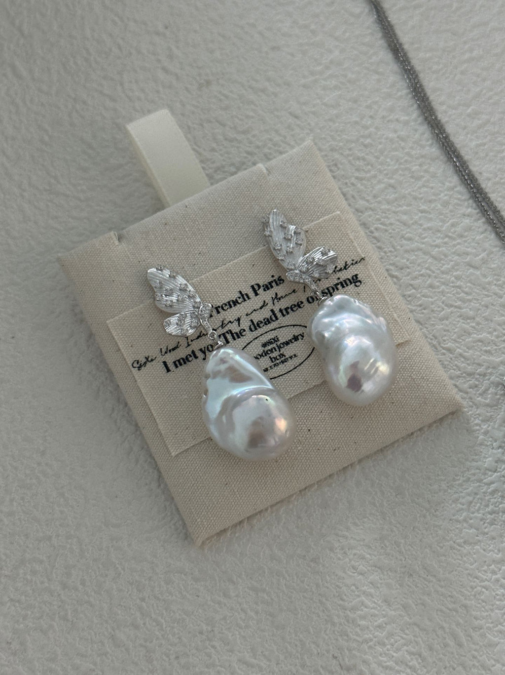 Butterfly Baroque Pearl Earrings