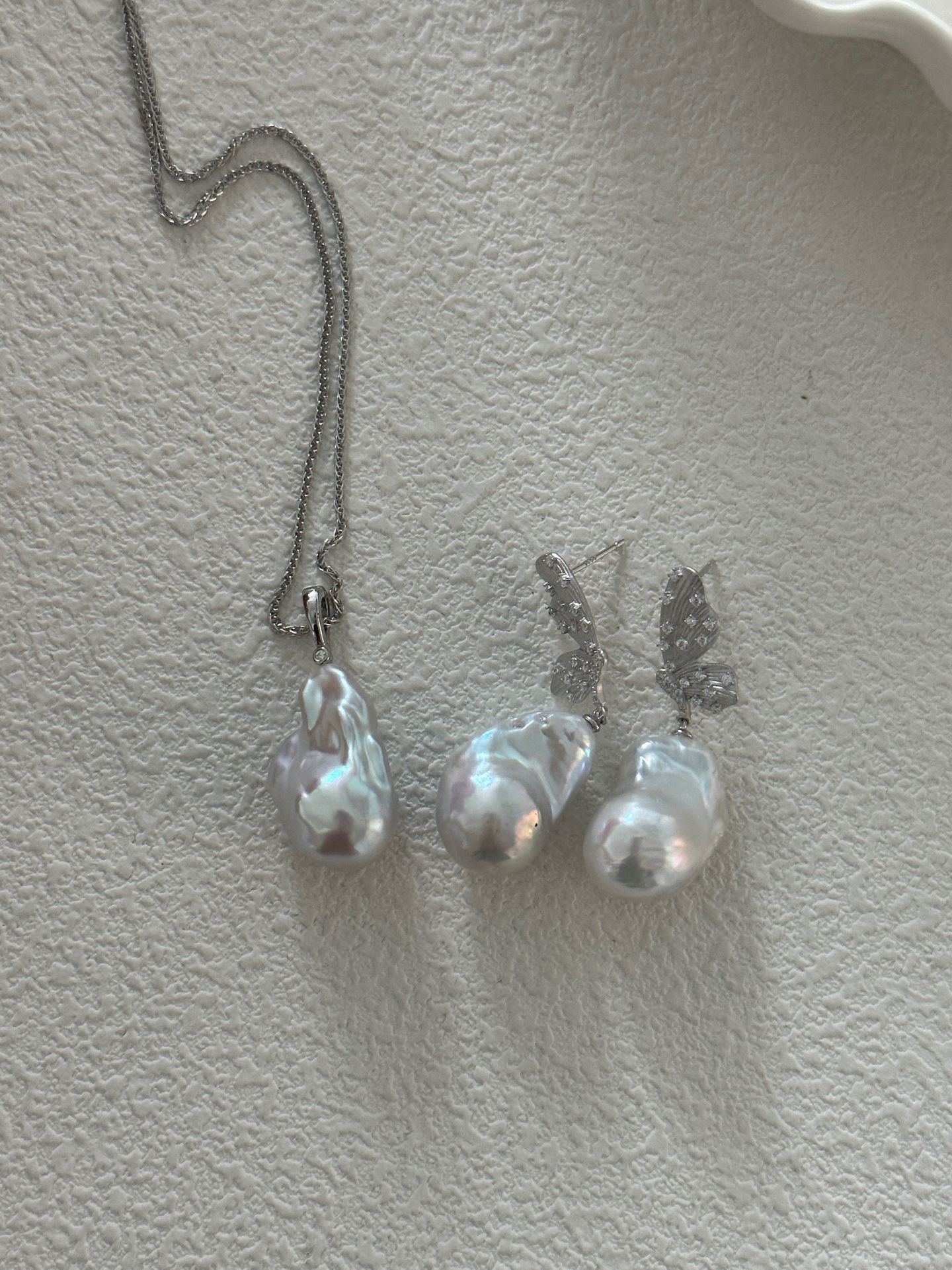 Butterfly Baroque Pearl Earrings